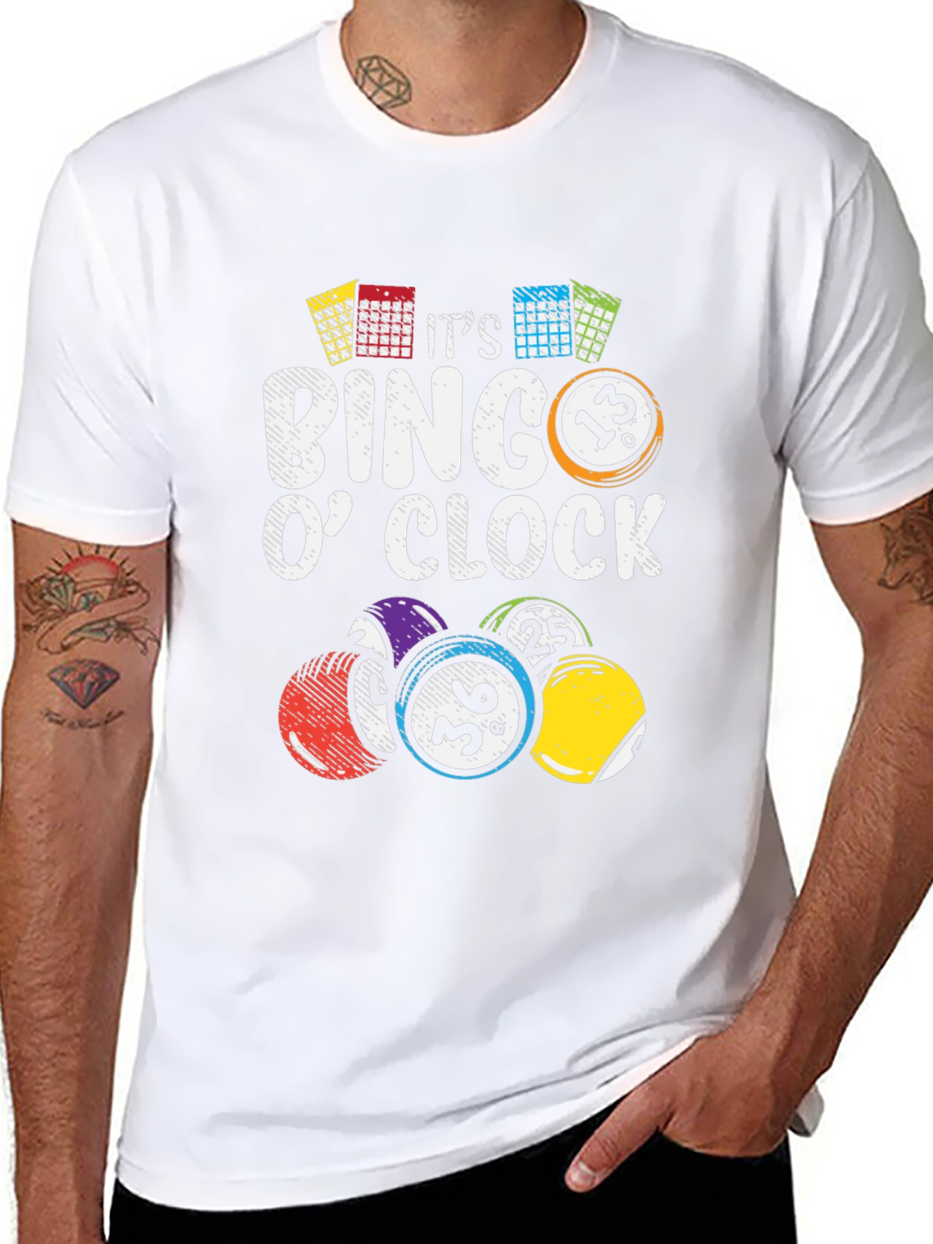 Black It's Bingo O'Clock Graphic Tee view 8