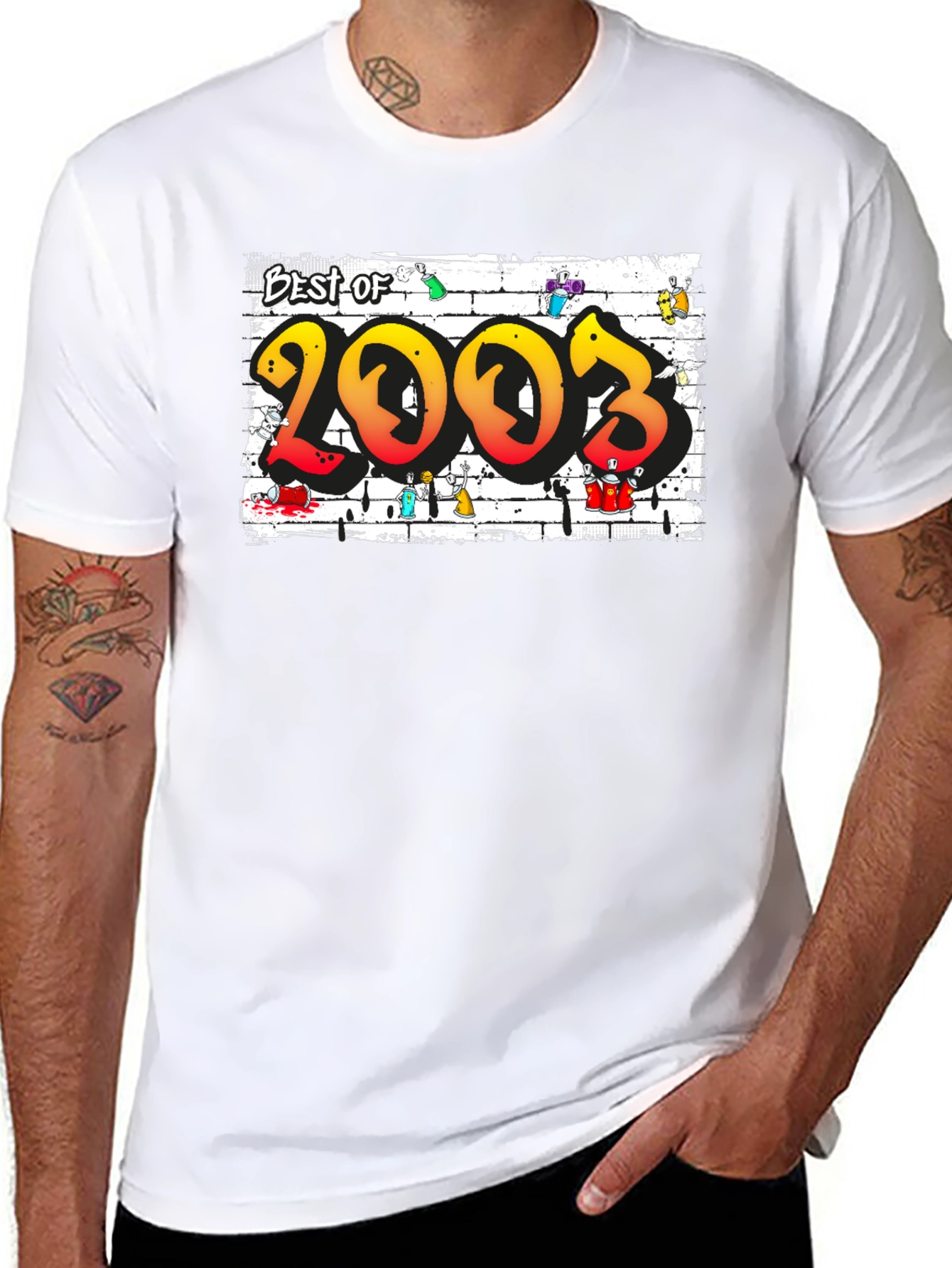 Black Best of 2003 Graffiti T-Shirt view 8
