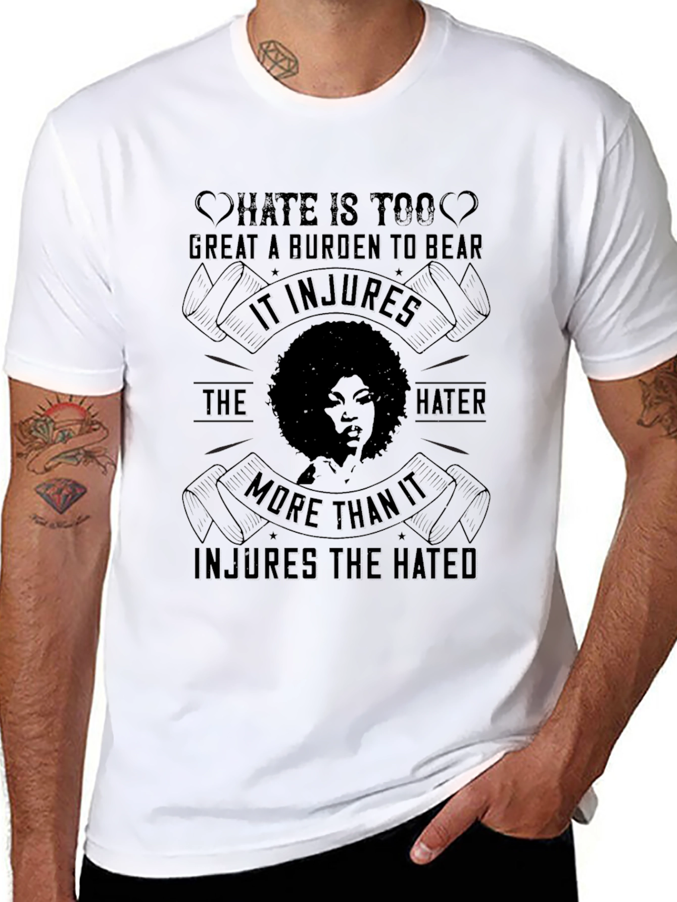 Black Hate is Too Great a Burden Tee view 8