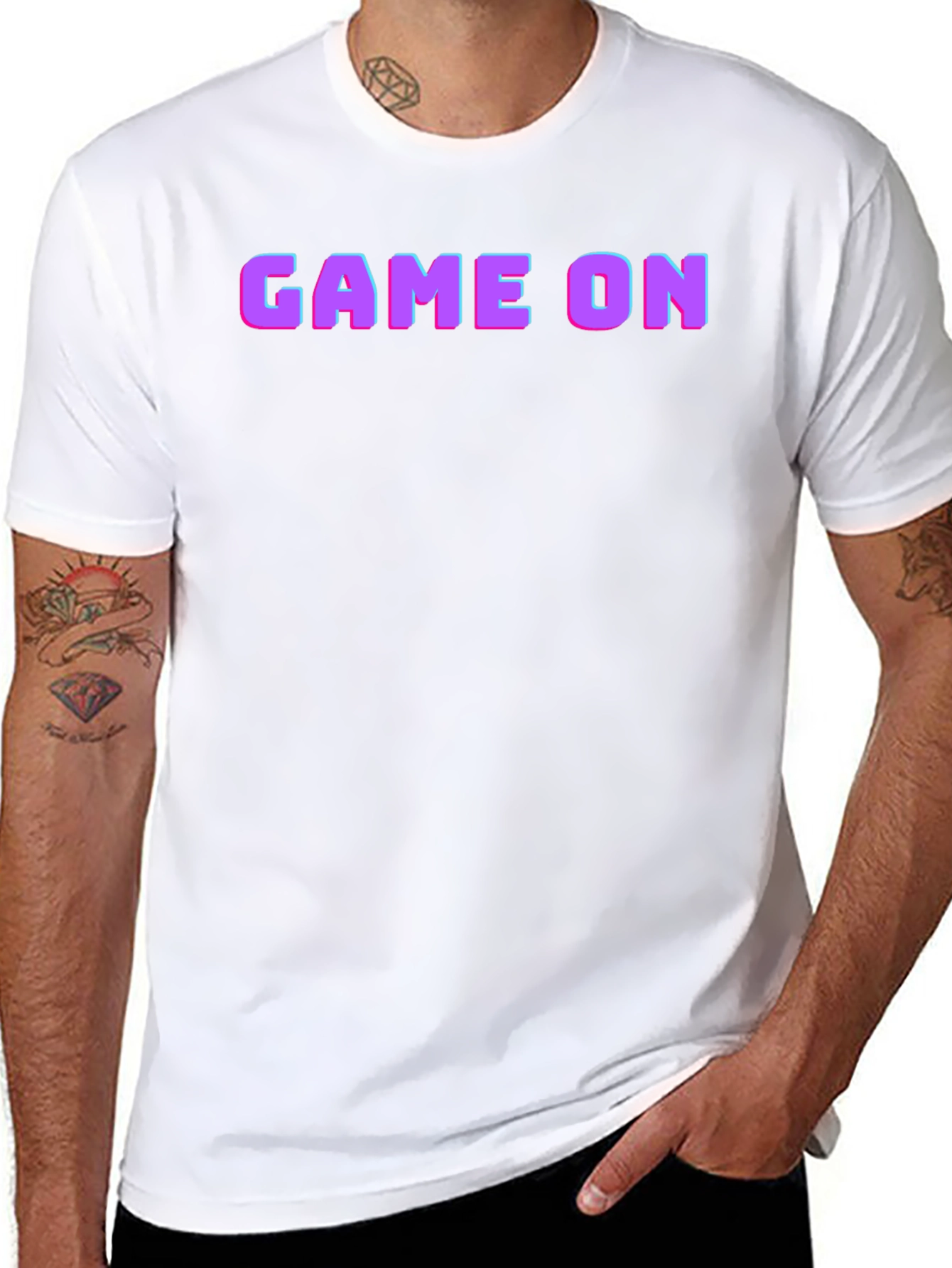 Black Game On Retro Graphic T-Shirt - Classic Gamer Style view 8