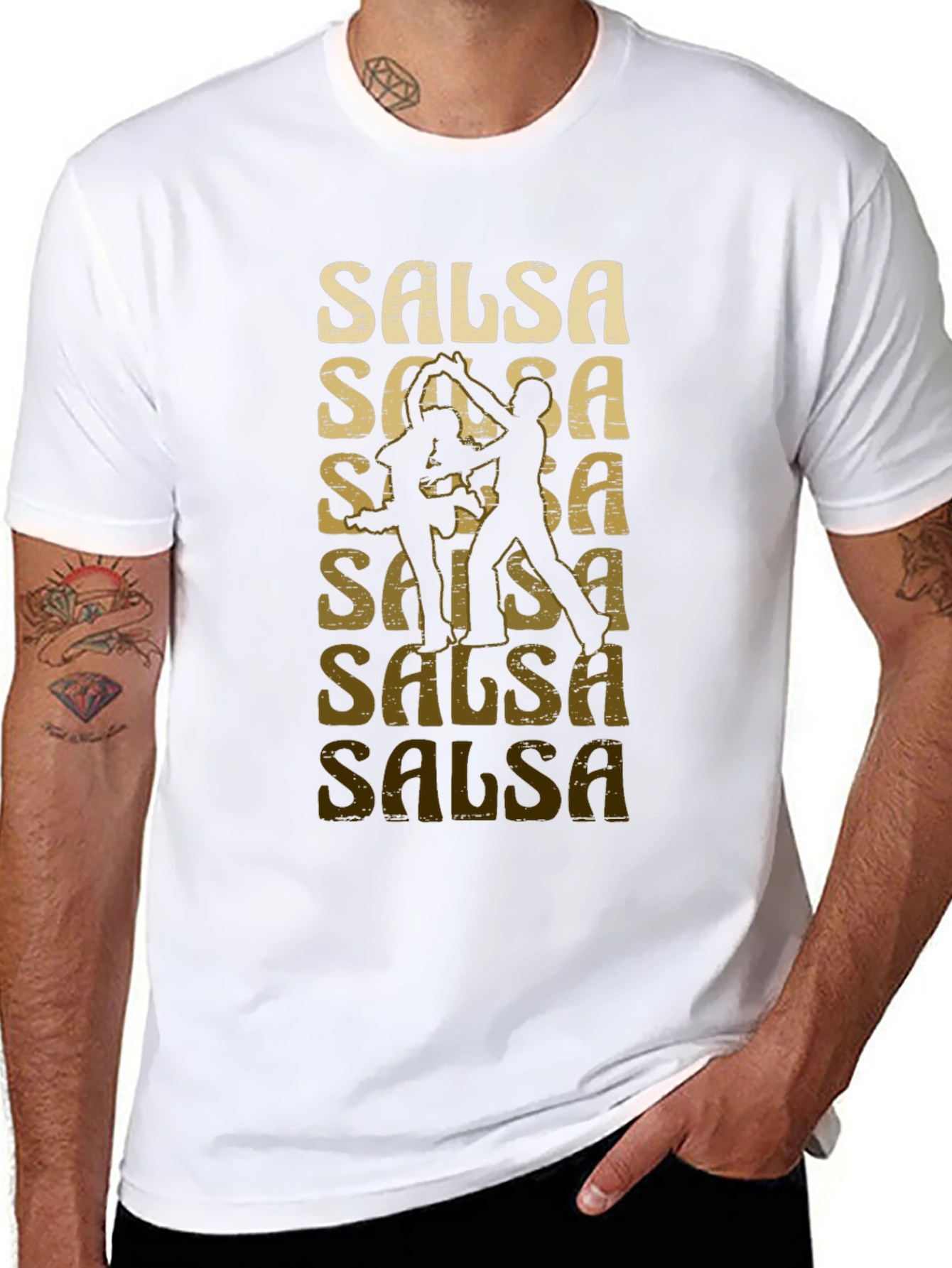 Black Salsa Dance T-Shirt view 8
