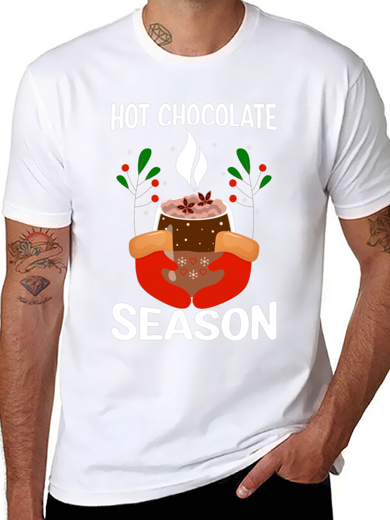 Black Hot Chocolate Season T-Shirt view 8