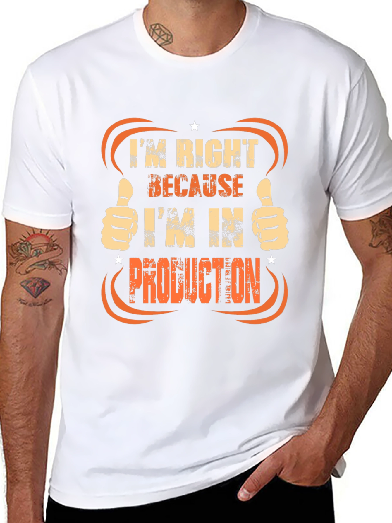 Black Production T-Shirt: Always Right! view 8