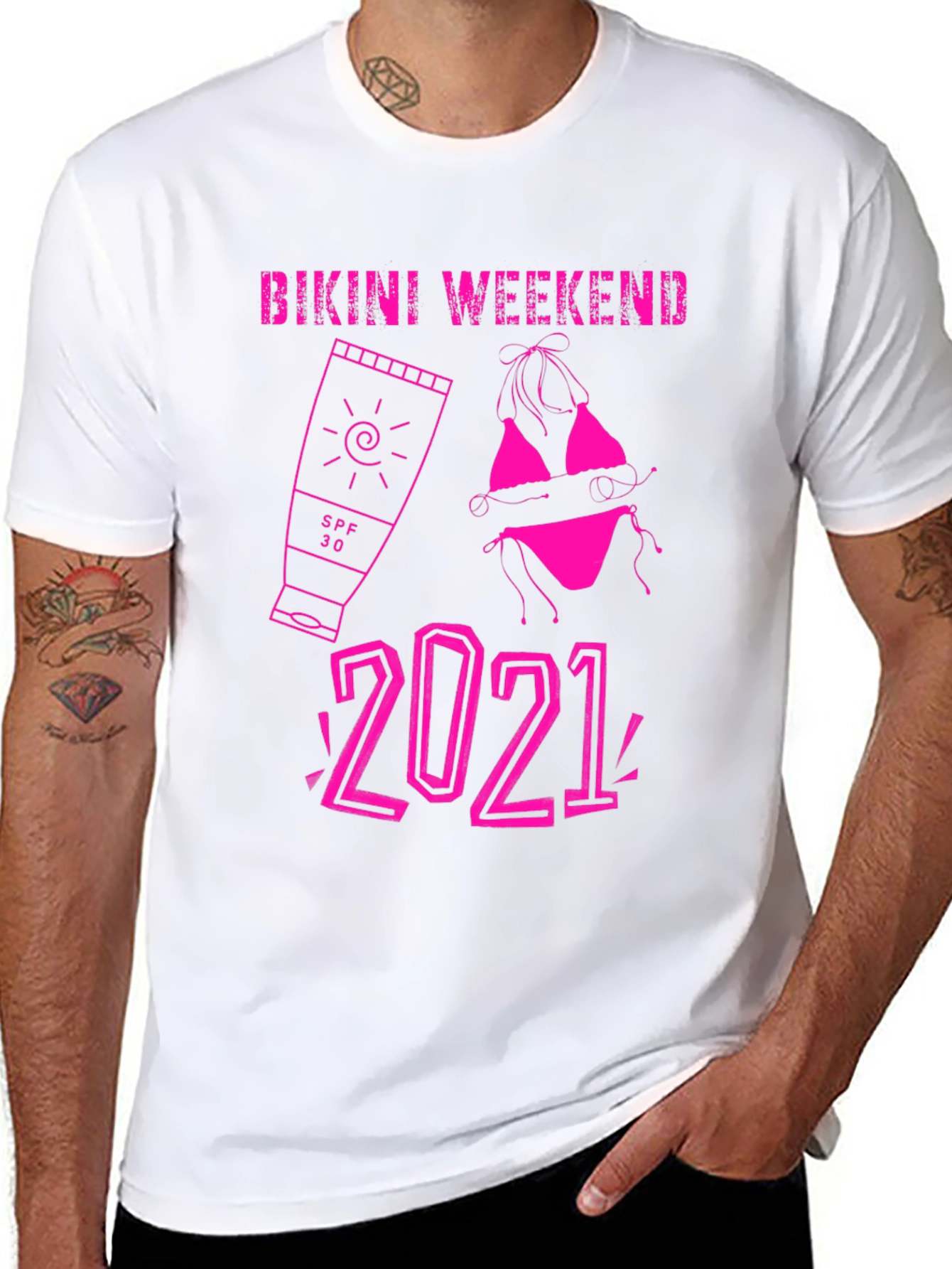Black Bikini Weekend 2021 T-Shirt view 8