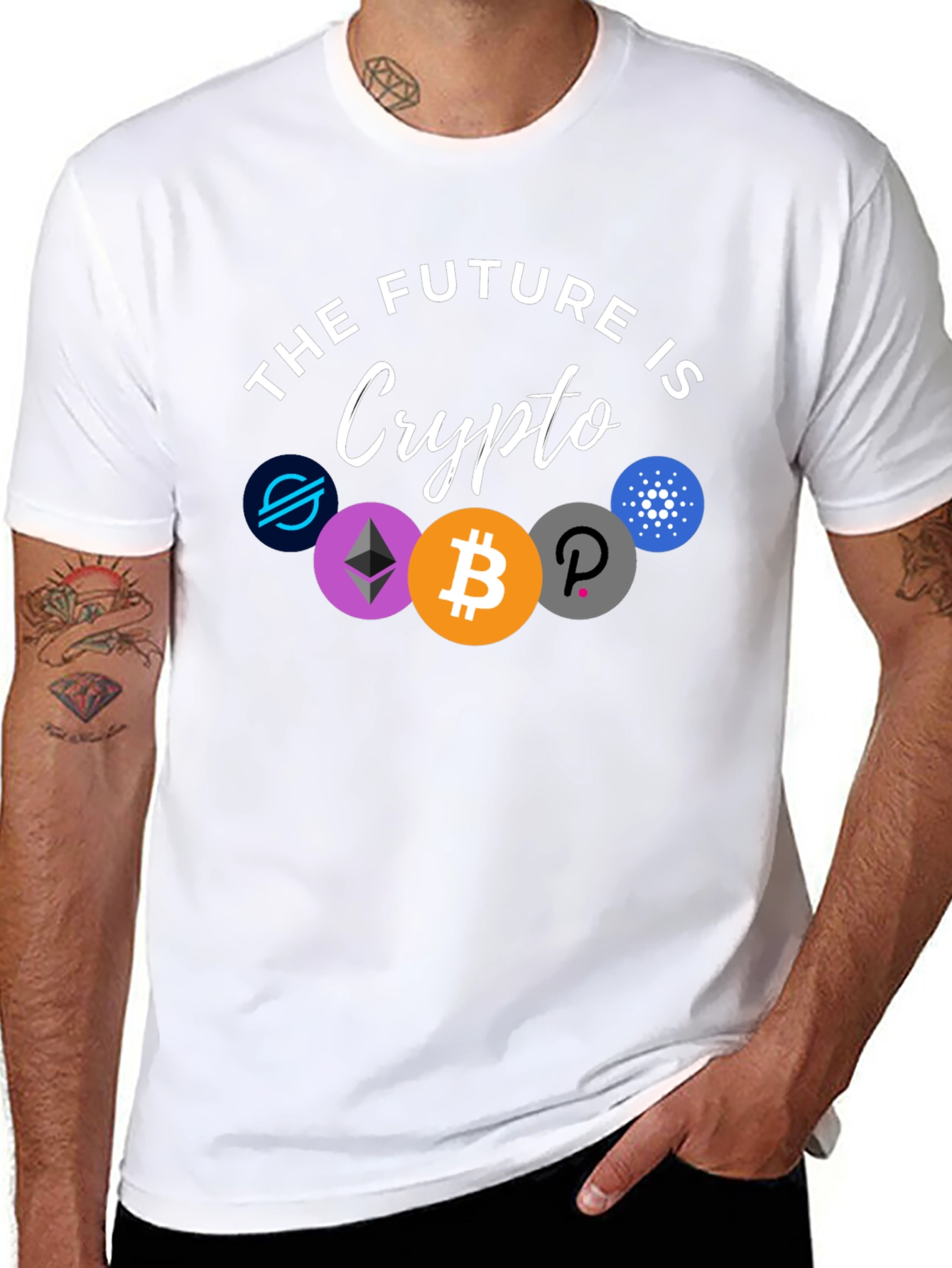 Black Crypto Future T-Shirt - Bitcoin, Ethereum, and More view 8
