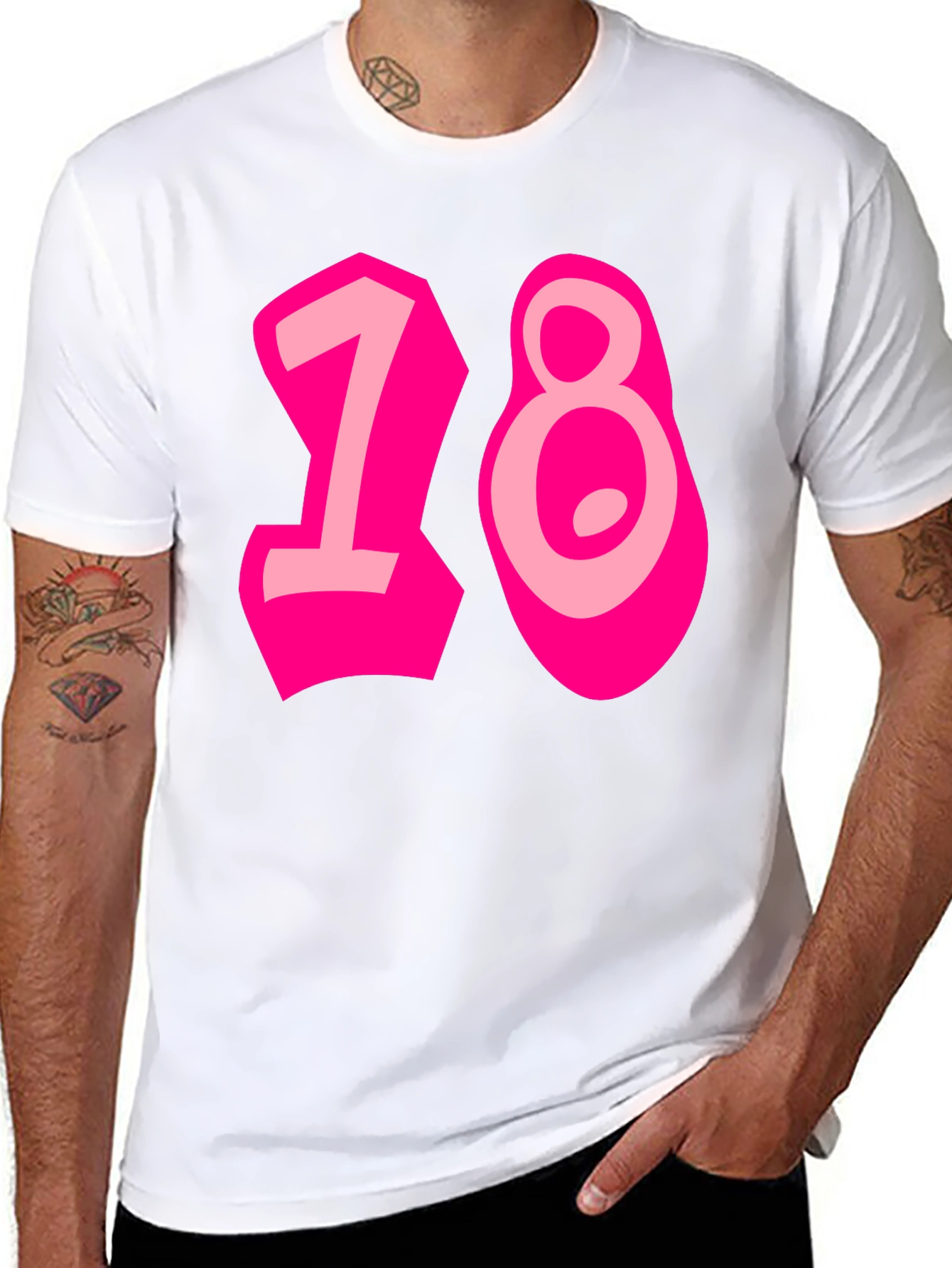 Black Funky 18th Birthday Graphic Tee view 8