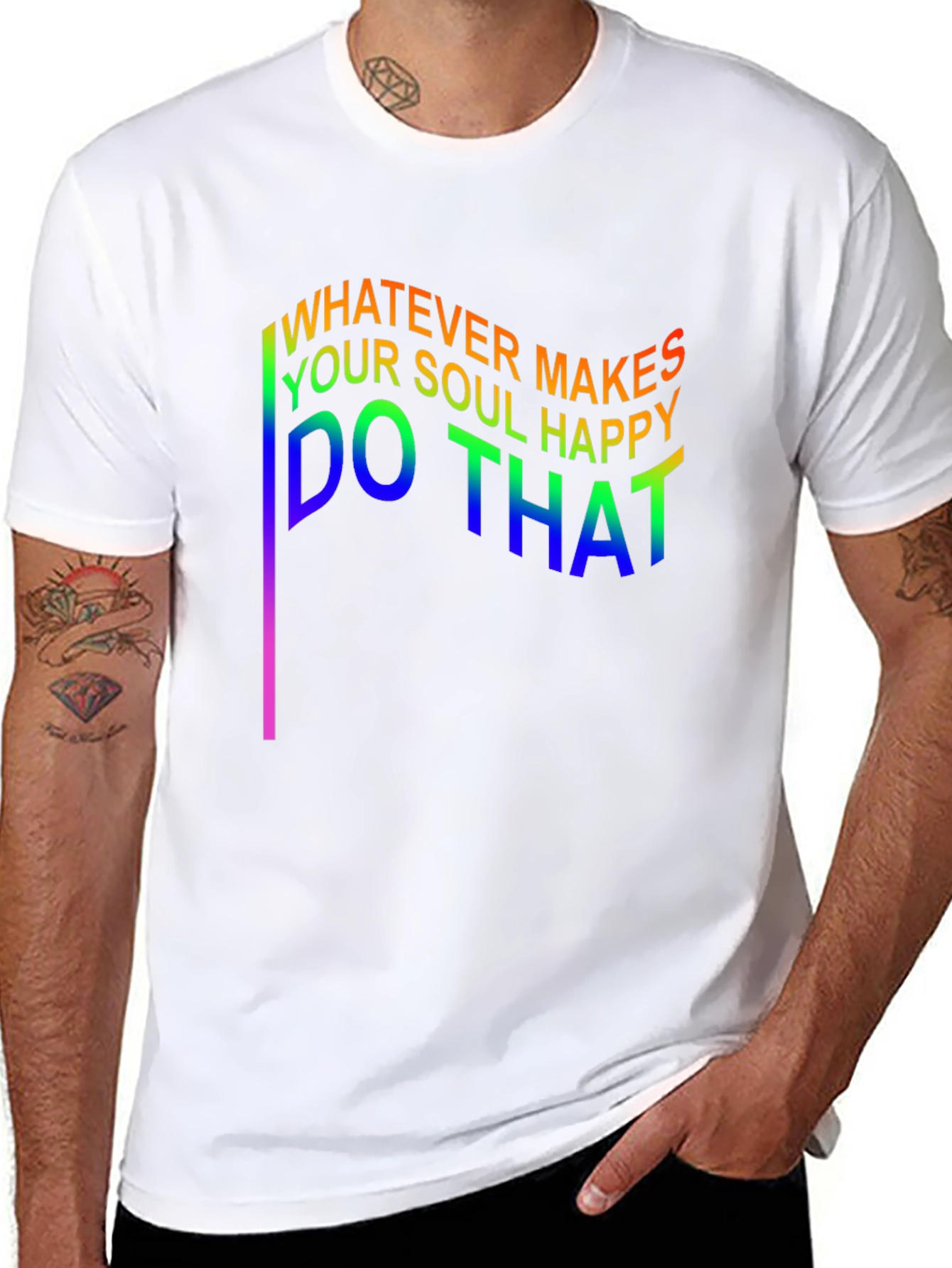 Black Whatever Makes Your Soul Happy T-Shirt view 8
