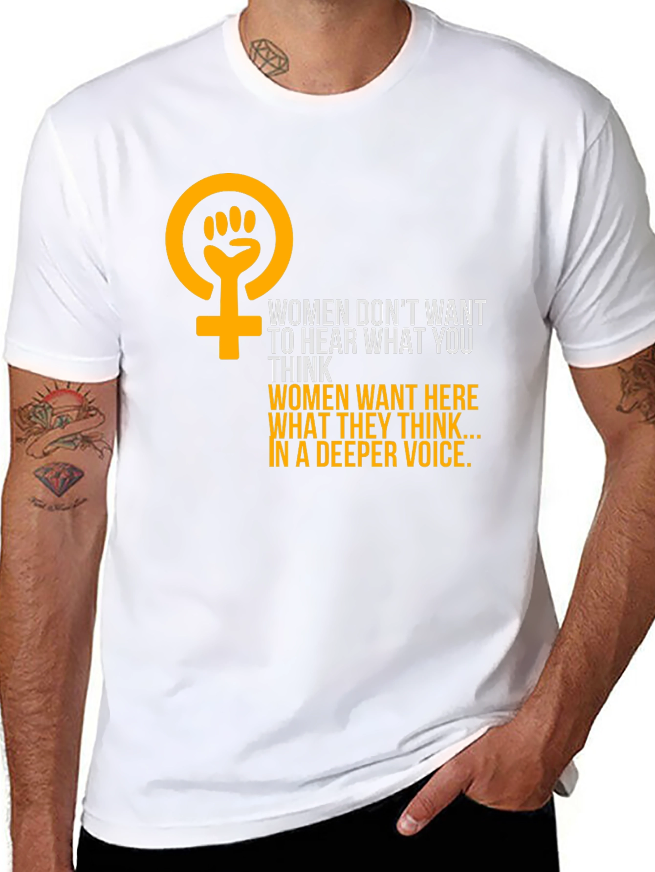 Black Feminist Empowerment Graphic Tee - Hear Women's Voices view 8