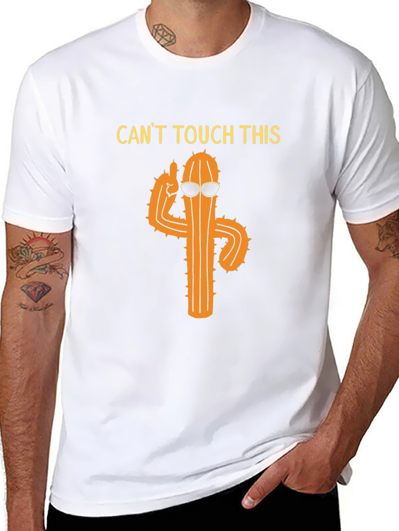 Black Cool Cactus Graphic Tee - Can't Touch This! view 8