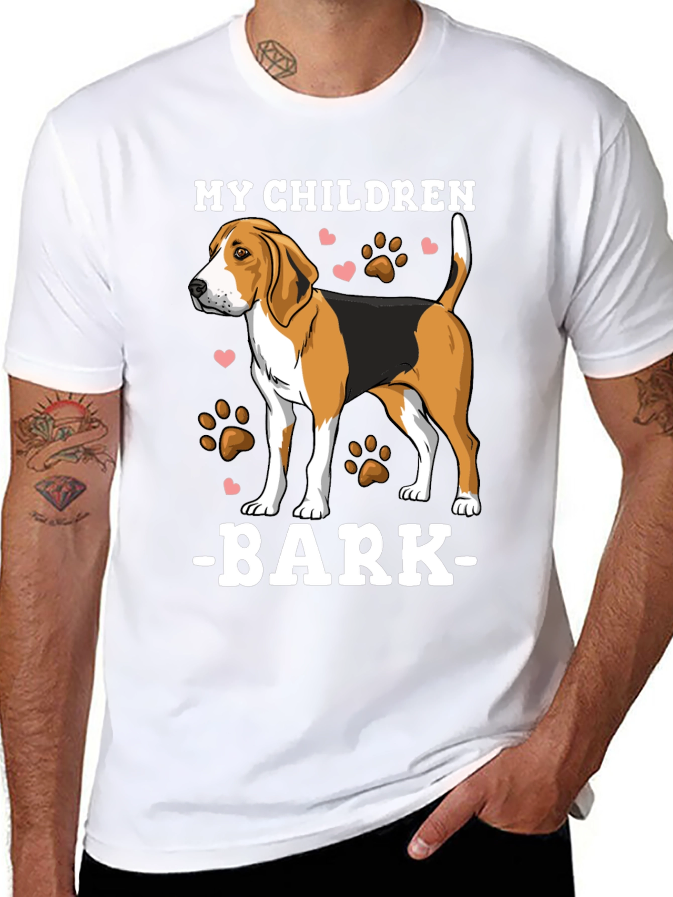 Black My Children Bark T-Shirt | Dog Lover Tee view 8