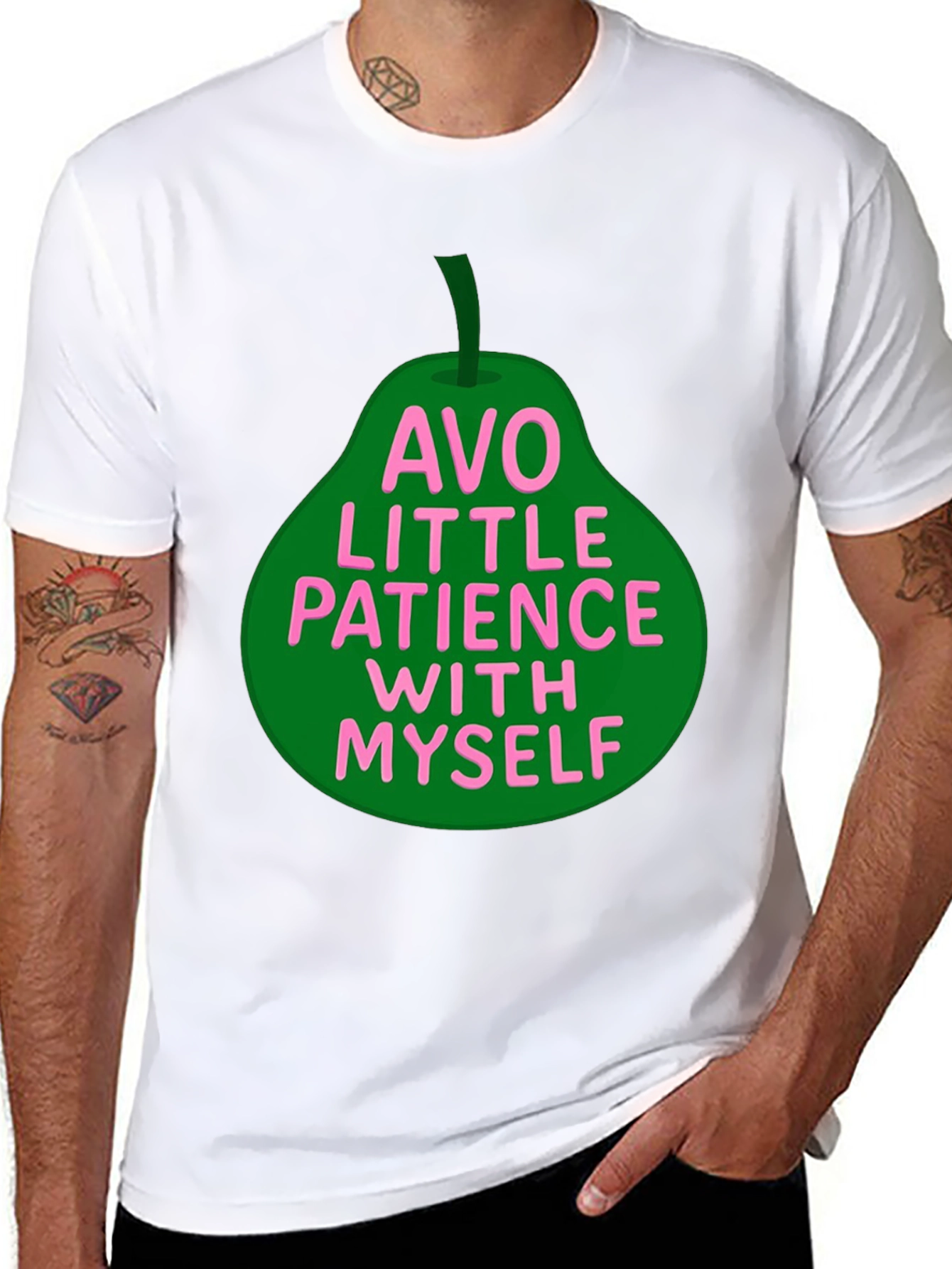 Black Avo Little Patience T-Shirt view 8