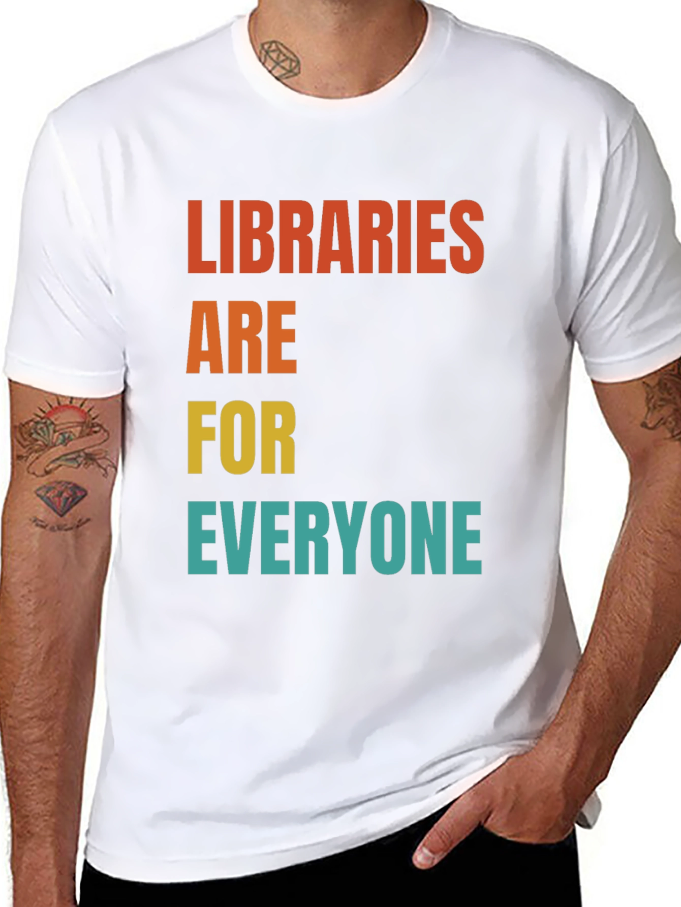 Black Libraries Are For Everyone T-Shirt view 8