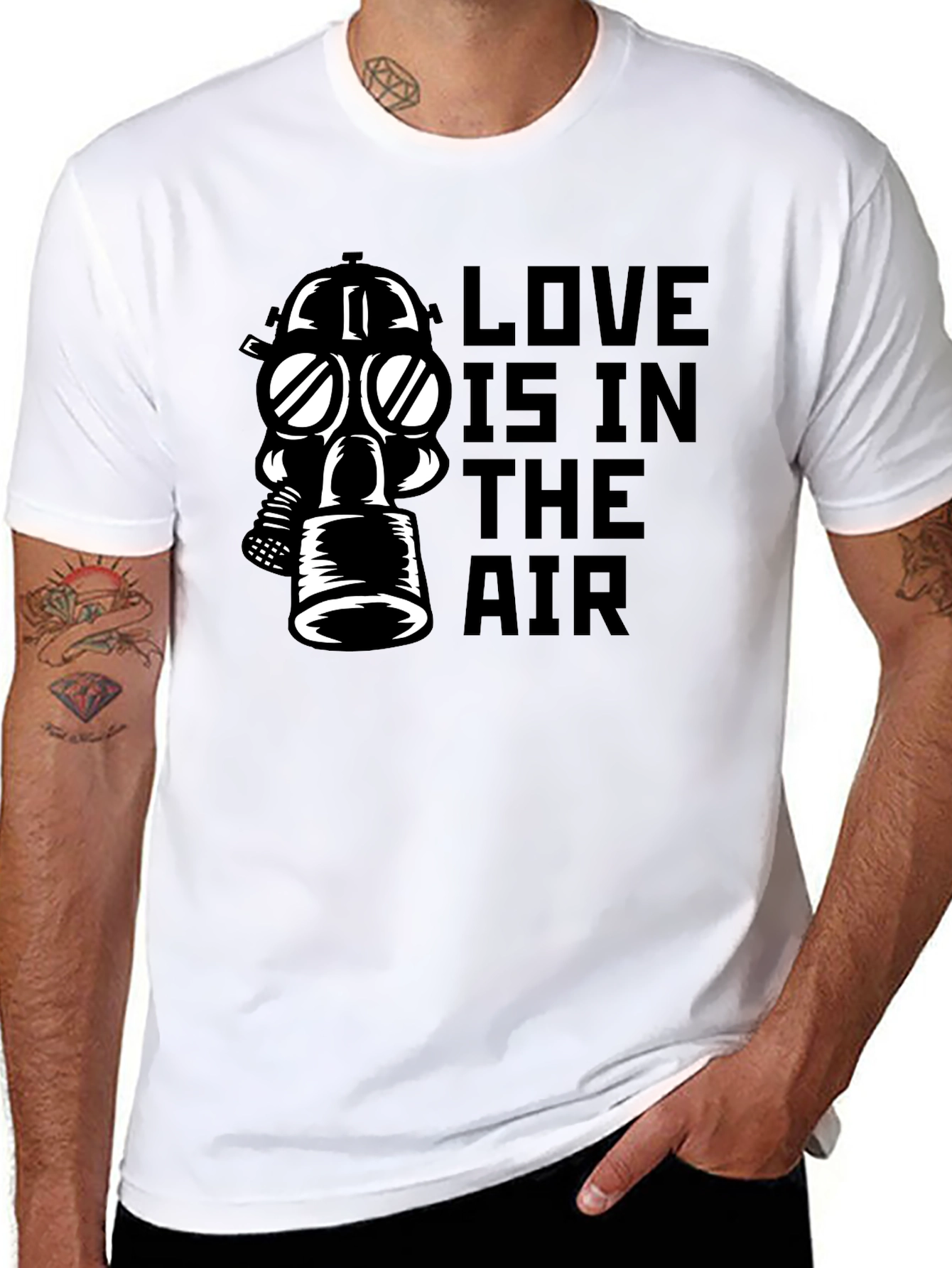 Black Love In The Air Graphic T-Shirt view 8