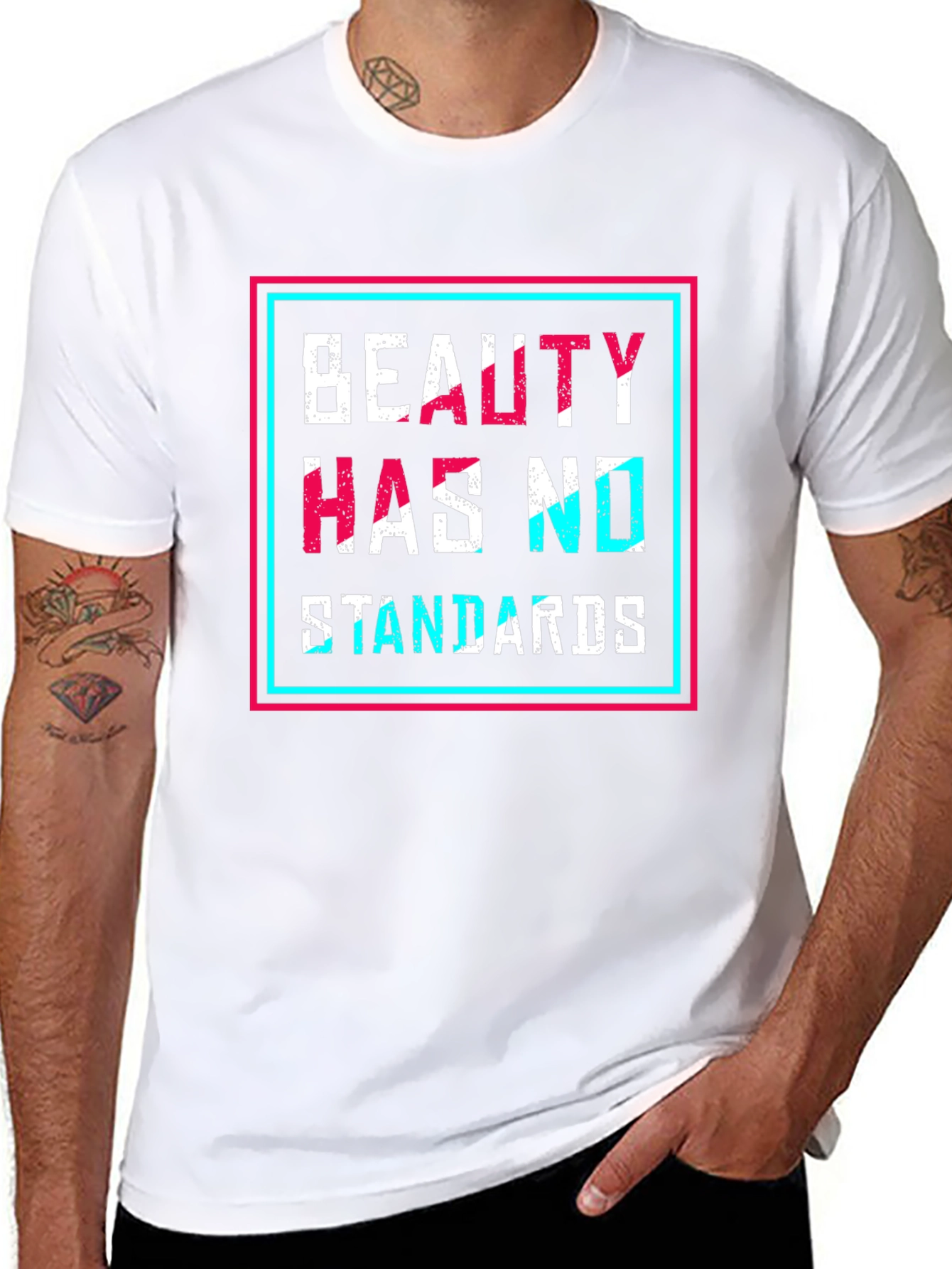Black Beauty Has No Standards Graphic Tee - Black view 8
