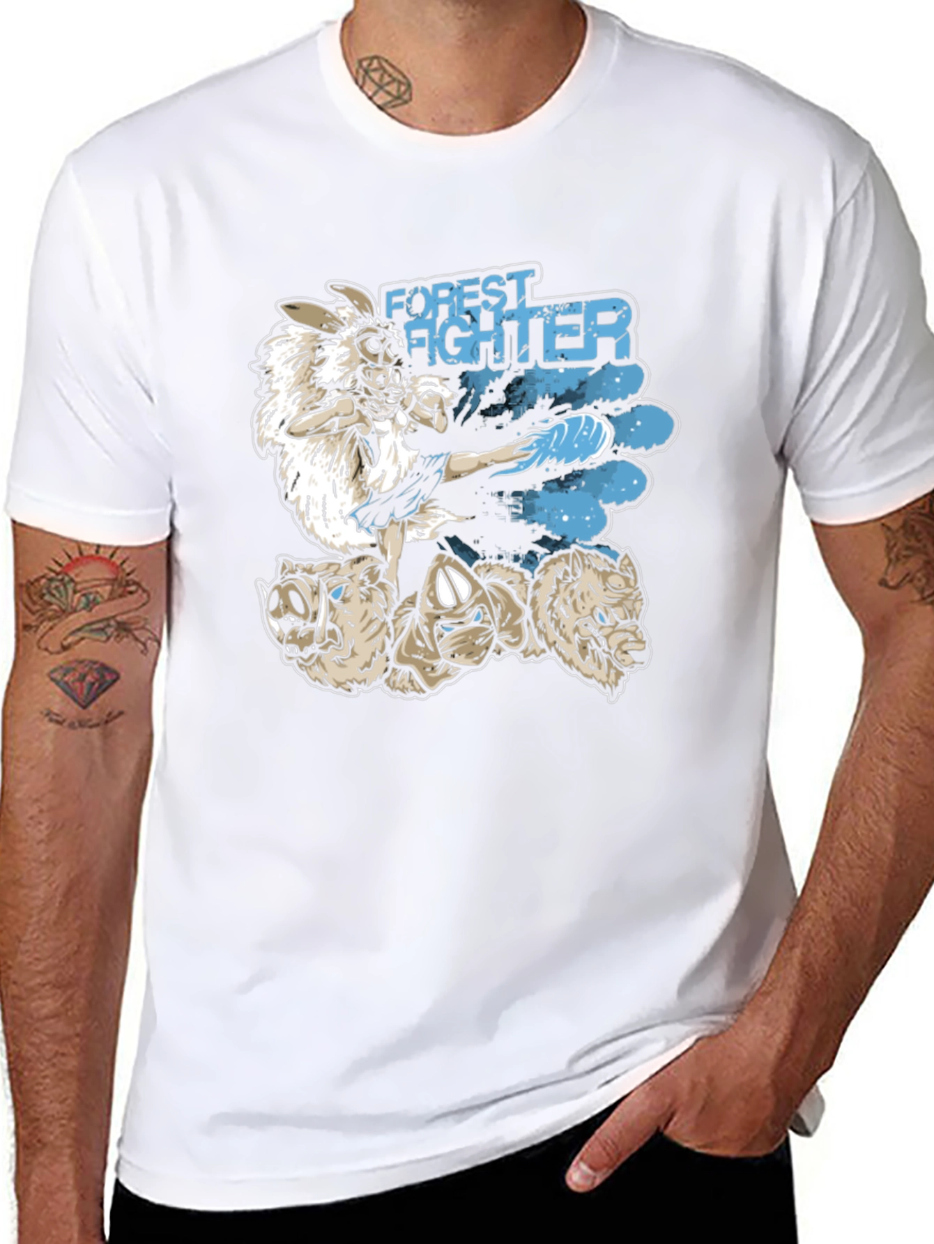 Black Forest Fighter Graphic Tee view 8