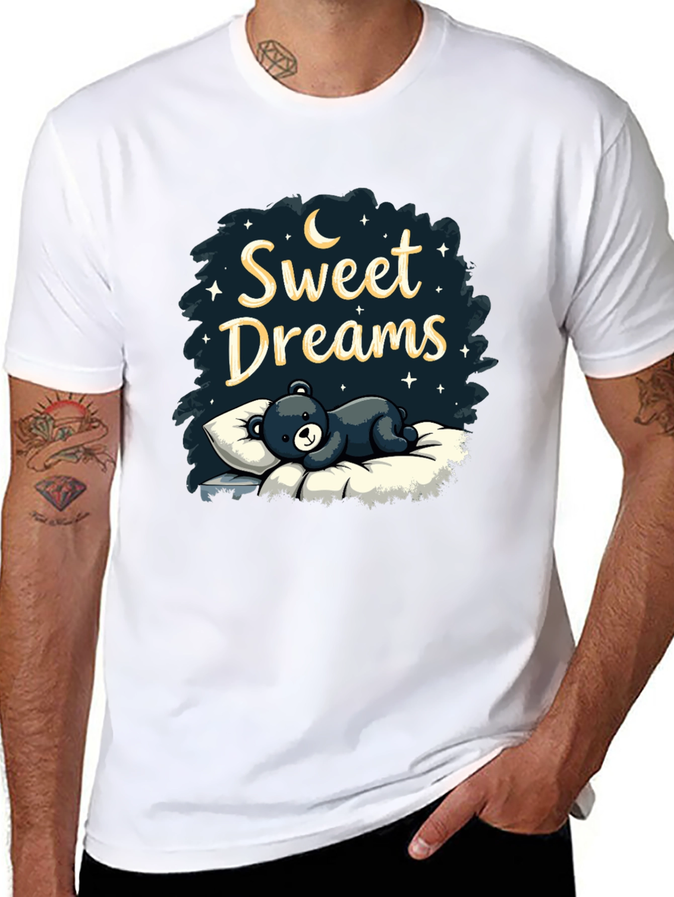 Black Sweet Dreams Bear T-Shirt view 8