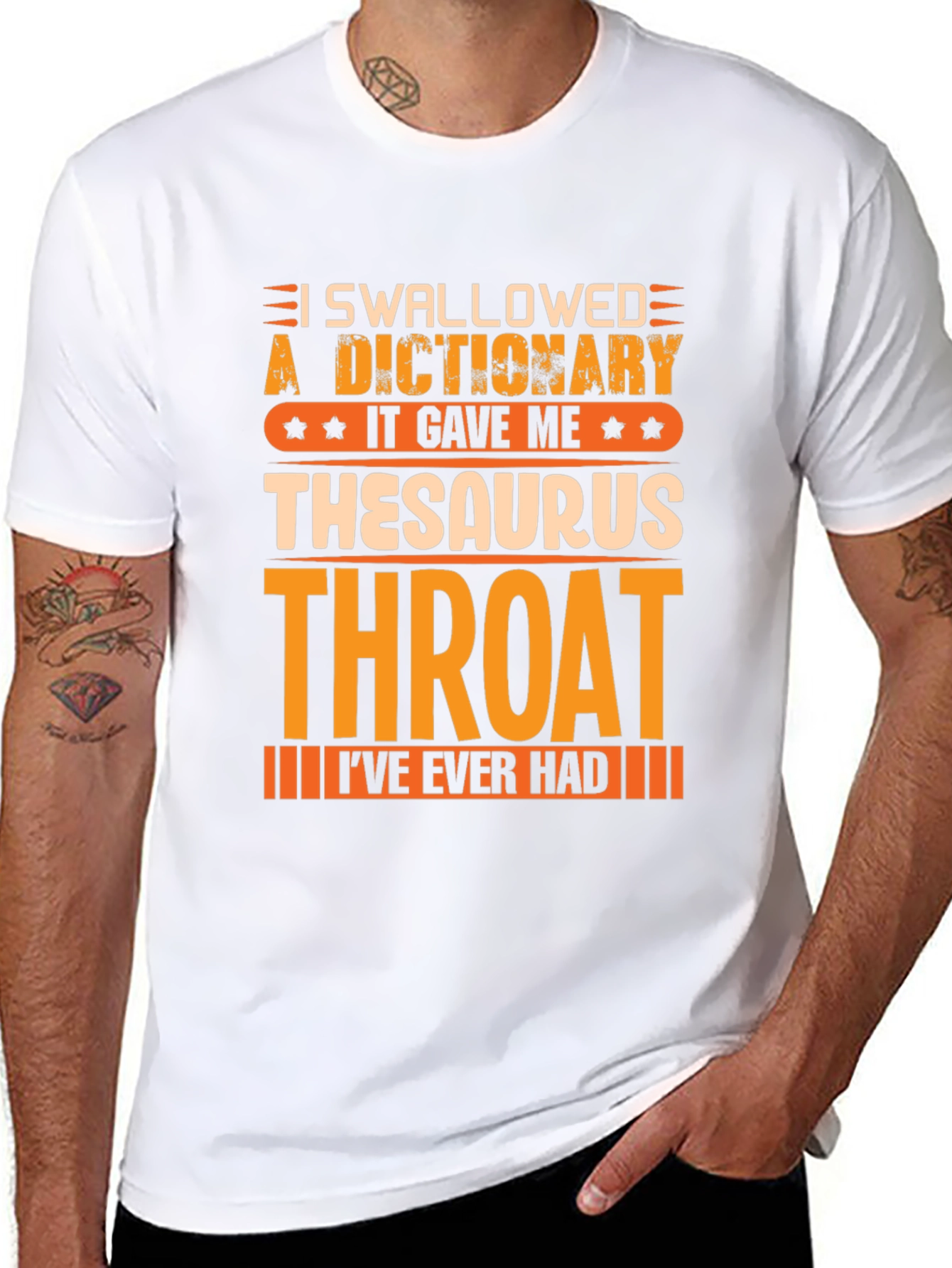 Black Thesaurus Throat T-Shirt view 8