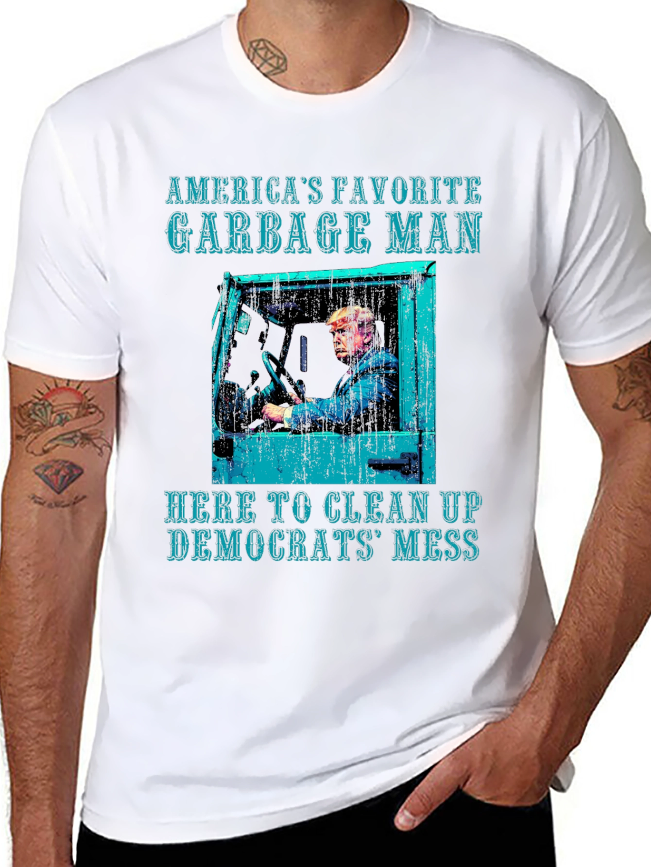 Black America's Favorite Garbage Man T-Shirt view 8