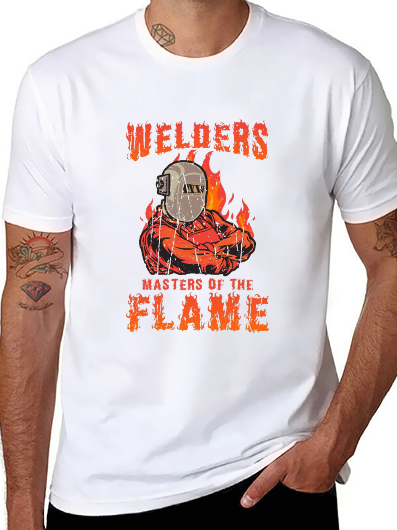 Black Welders Masters of the Flame Graphic T-Shirt view 8