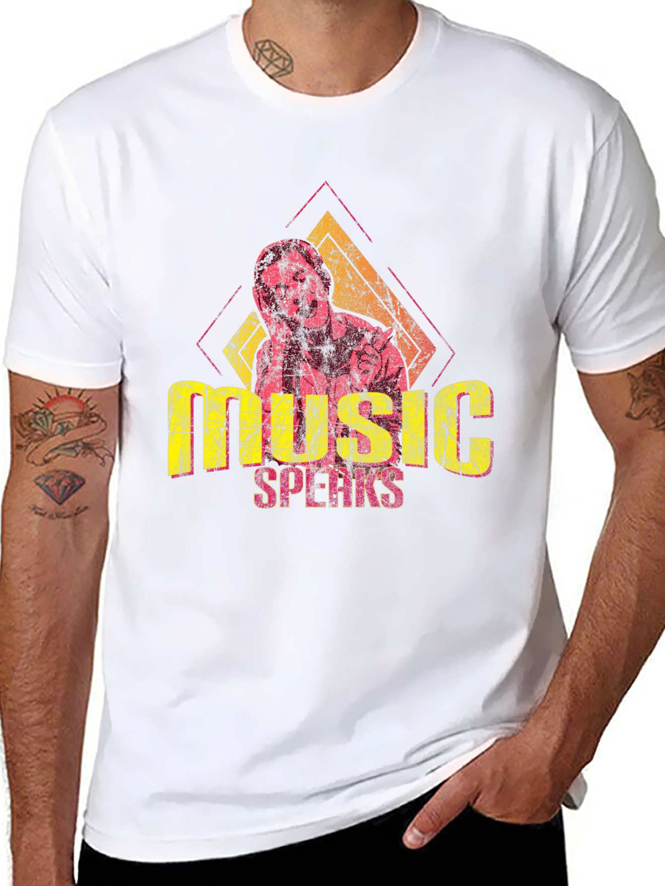 Black Music Speaks Graphic T-Shirt view 8