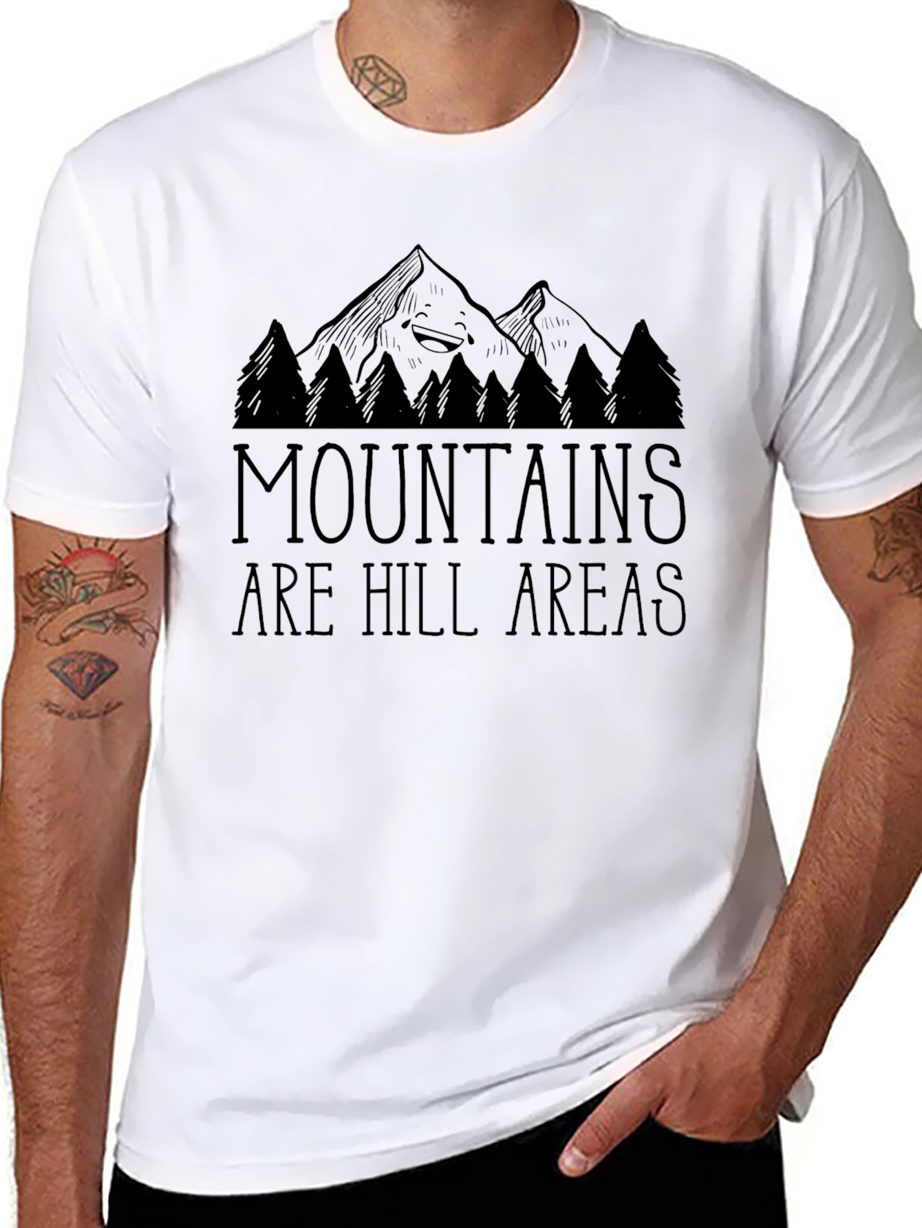 Black Mountains Are Hill Areas Black T-Shirt view 8