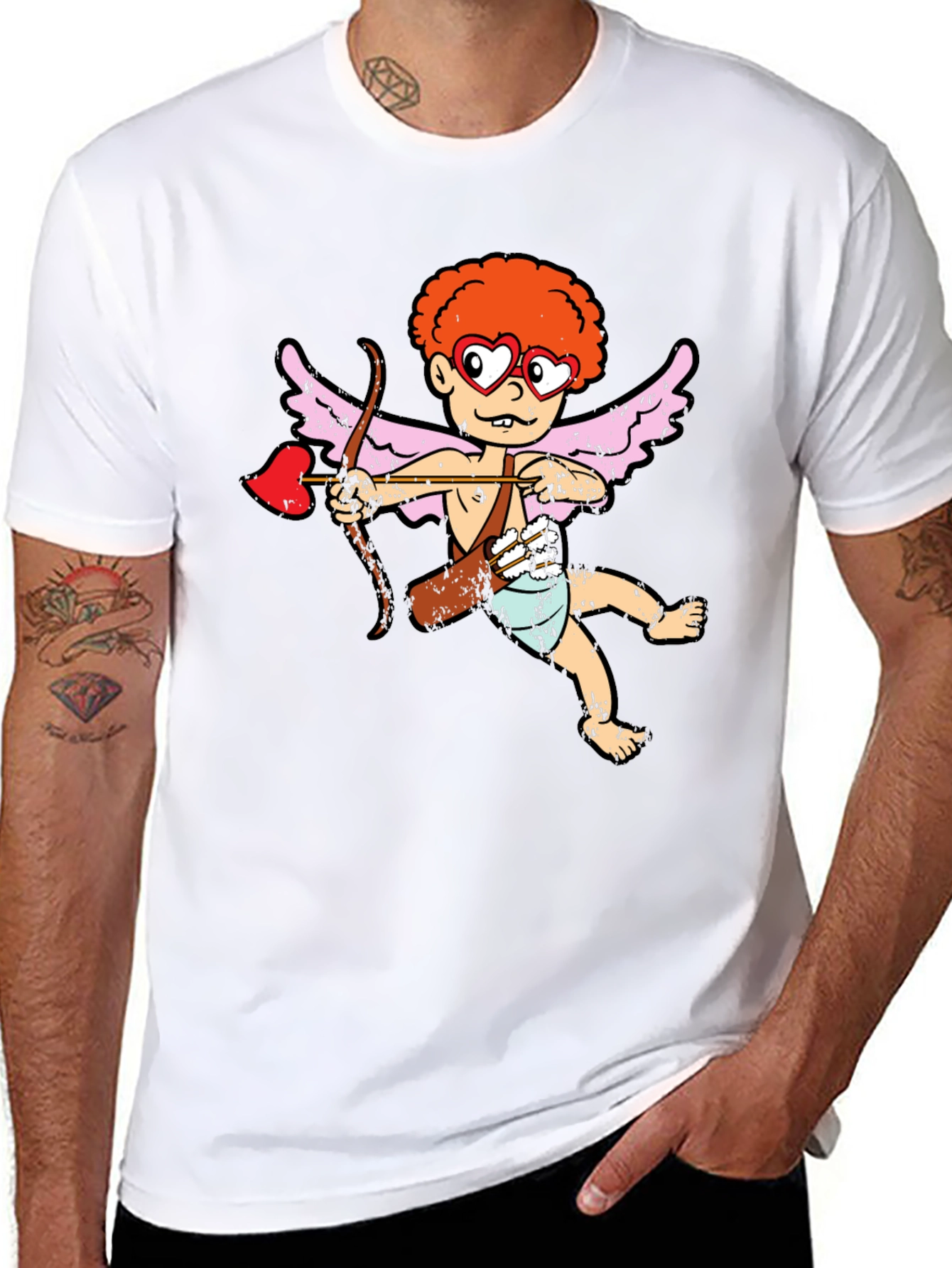 Black Cupid Graphic Tee - Love & Laughter view 8