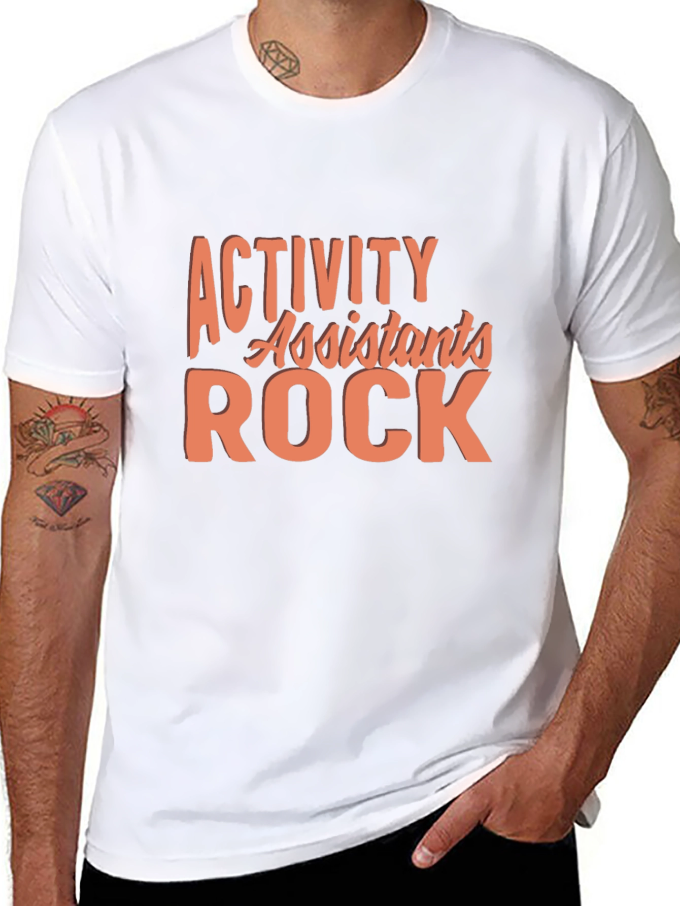 Black Activity Assistants Rock Black T-Shirt view 8