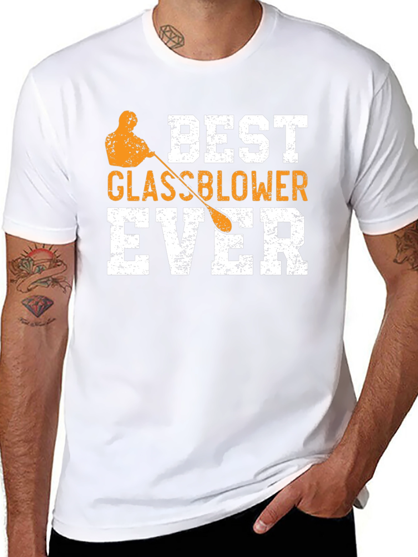 Black Best Glassblower Ever T-Shirt view 8