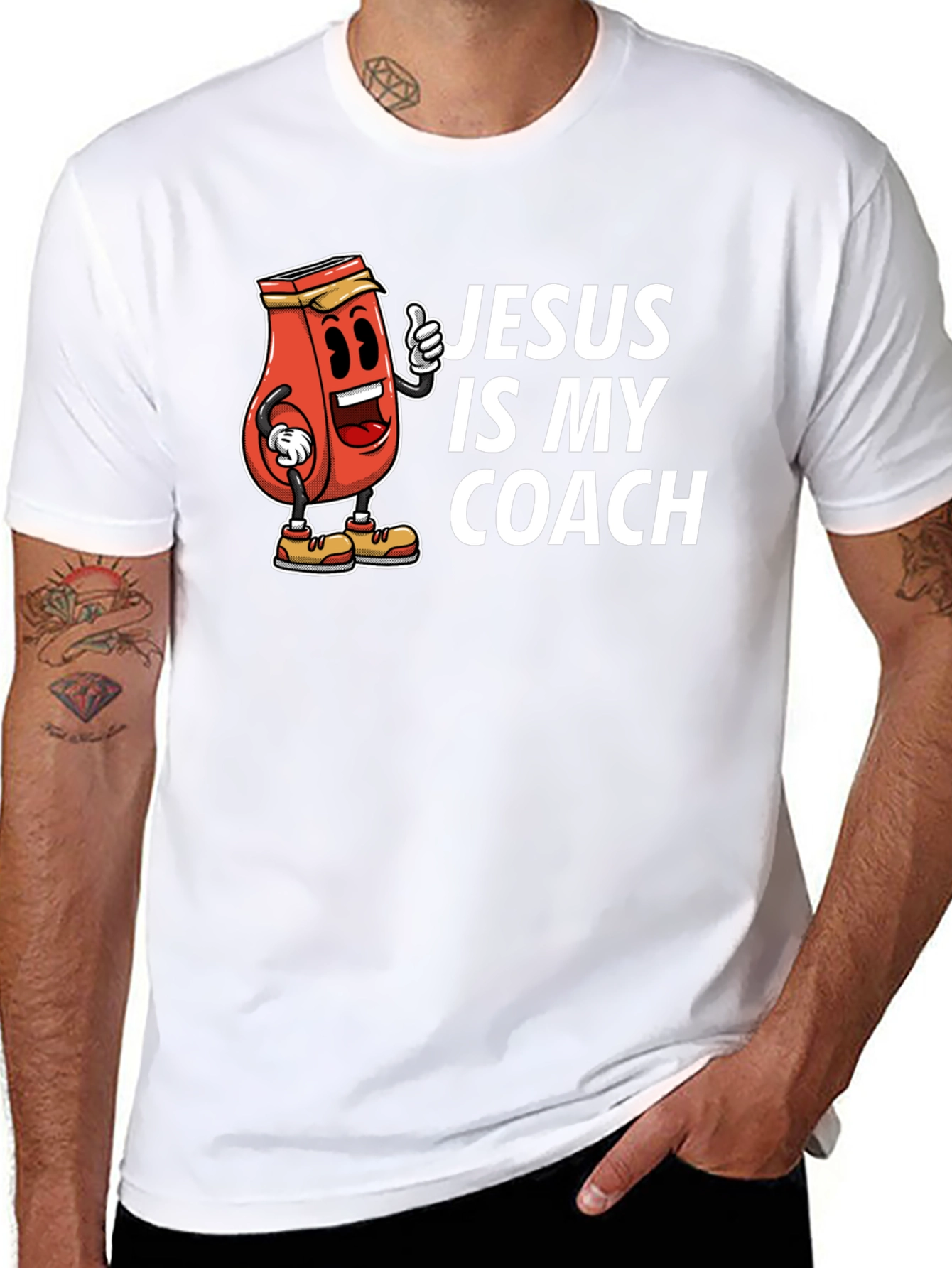 Black Jesus is My Coach Graphic T-Shirt view 8