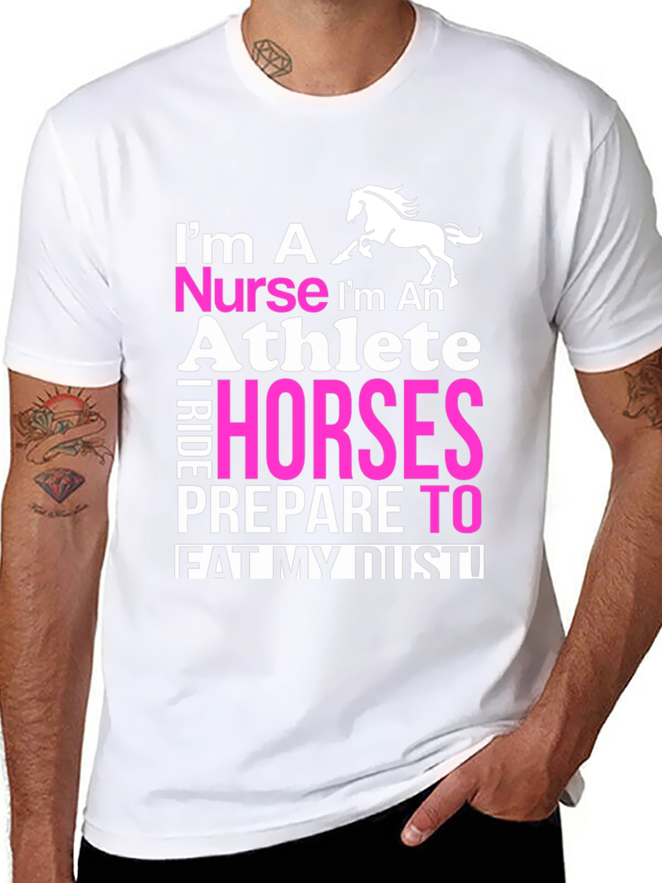 Nurse Athlete Horse Rider T-Shirt - 8