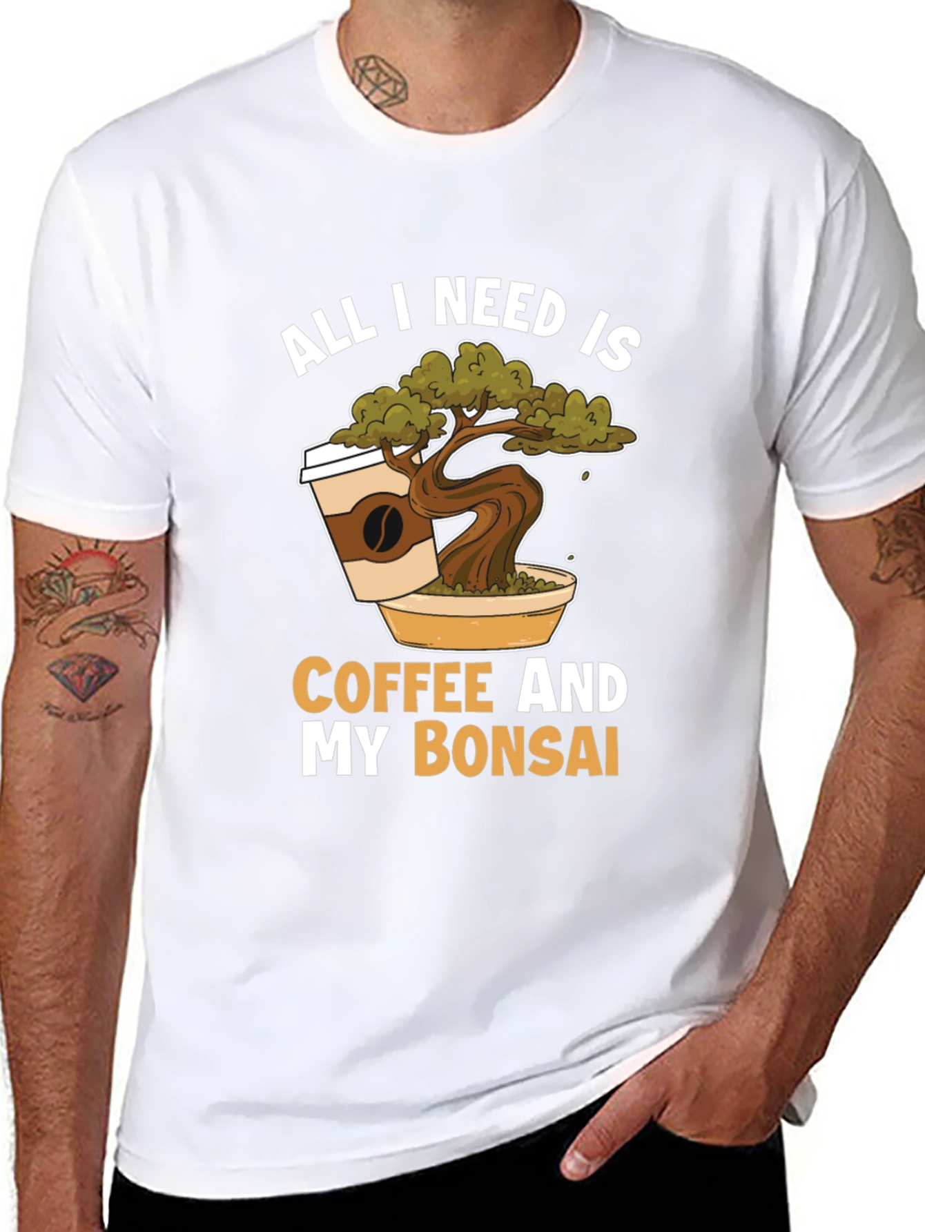 Black Coffee & Bonsai T-Shirt -  Relaxed Fit view 8