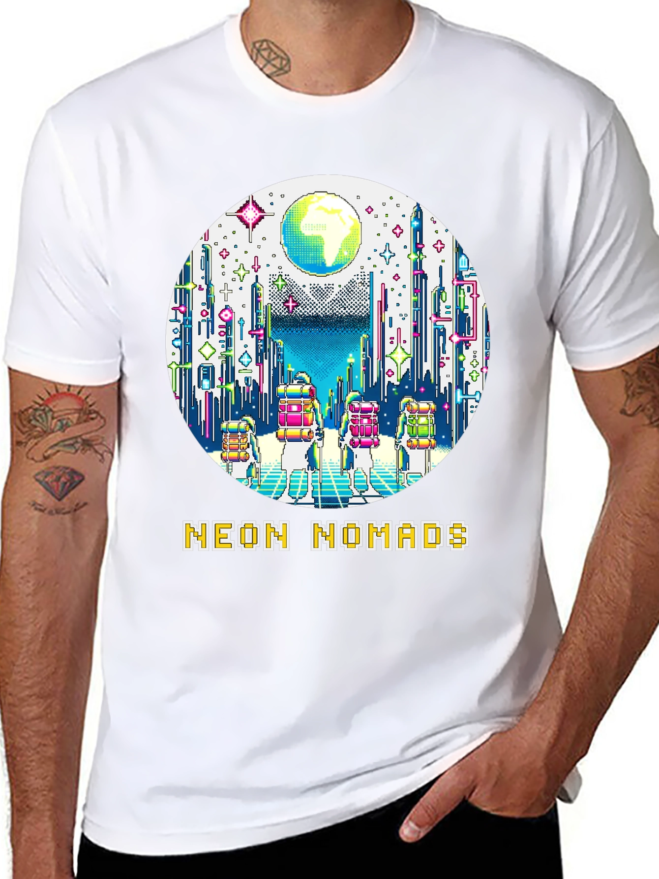 Neon Nomads Graphic T-Shirt - 8