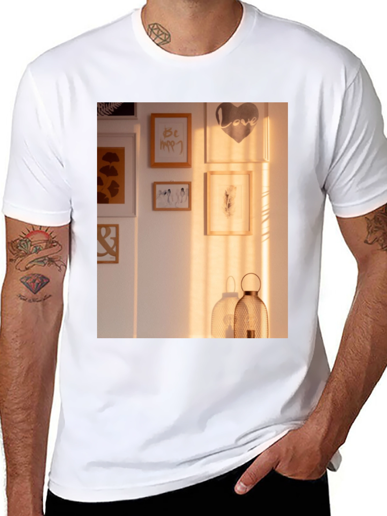 Black Art Gallery Black T-Shirt view 8