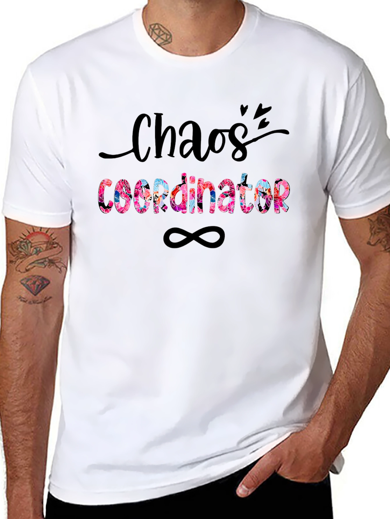 Black Chaos Coordinator Graphic T-Shirt view 8