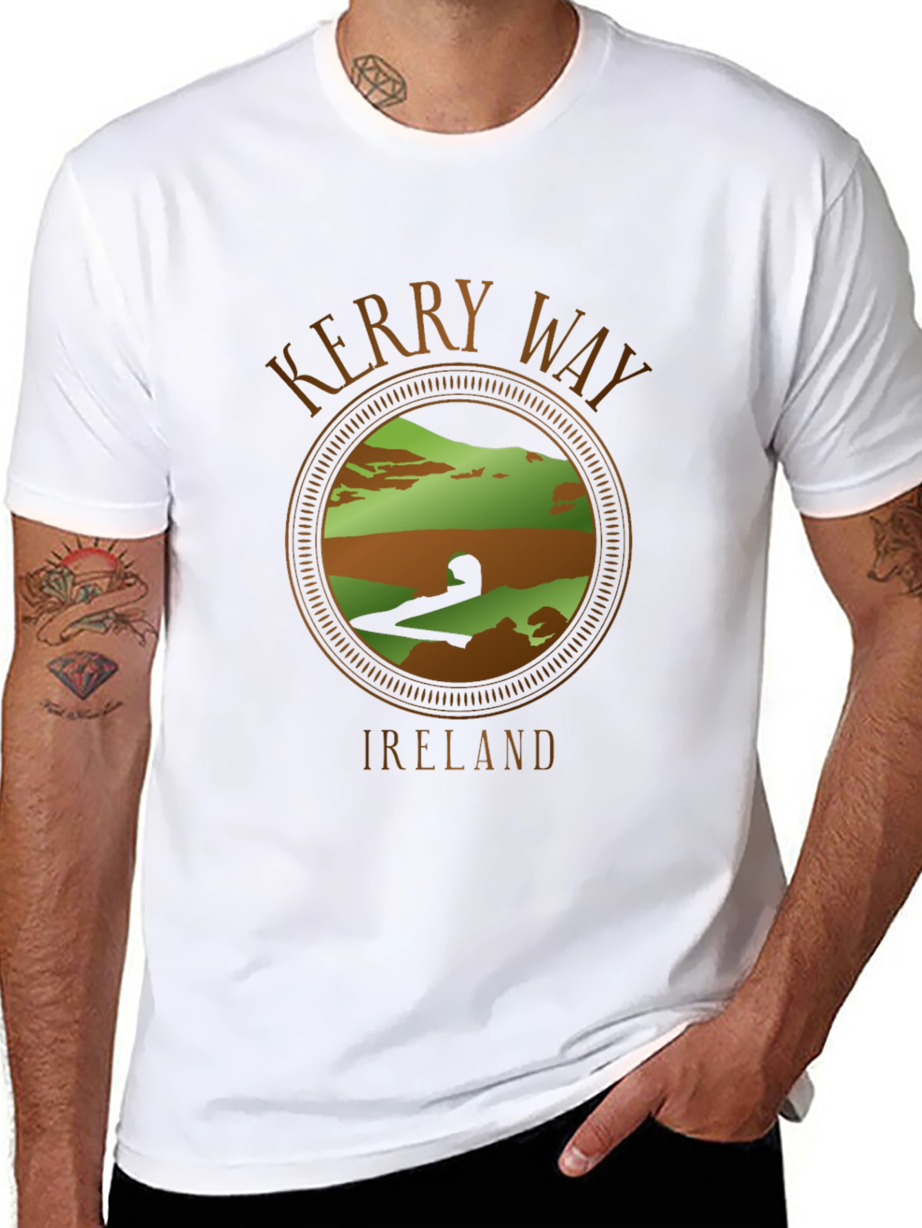 Black Kerry Way Ireland Graphic T-Shirt view 8