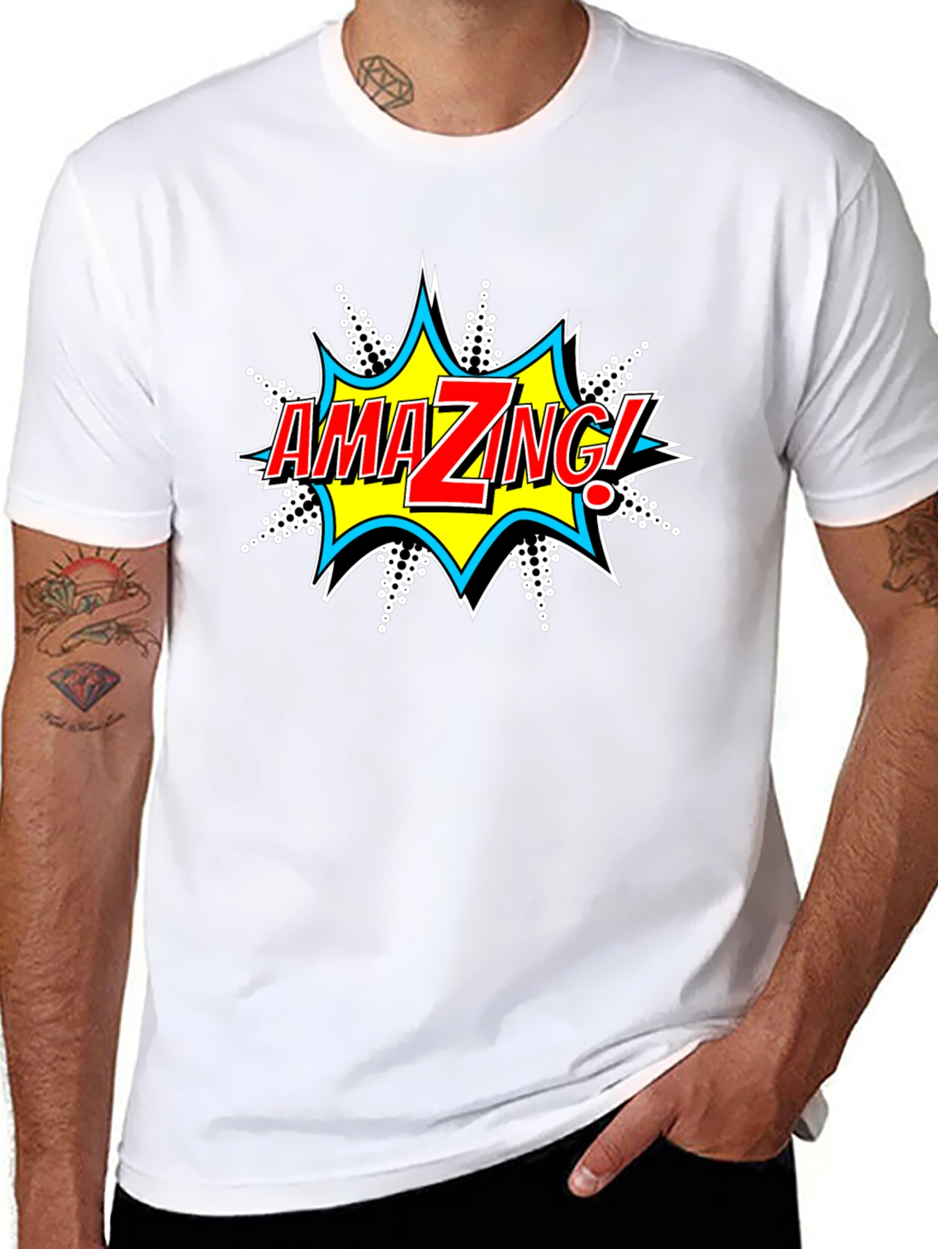 Amazing Comic Style Graphic T-Shirt - 8