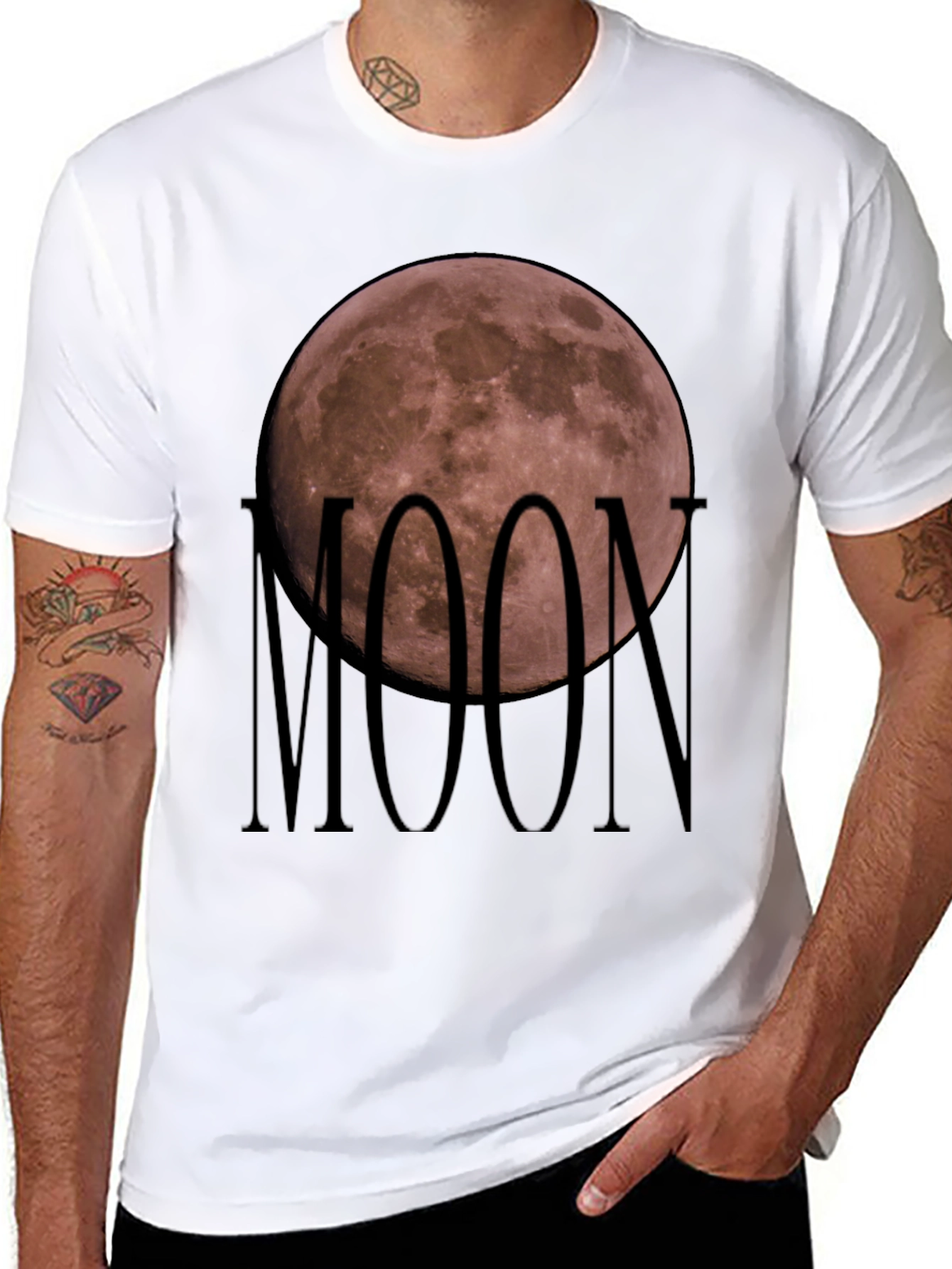 Black Moon Graphic T-Shirt - Soft Cotton Blend view 8