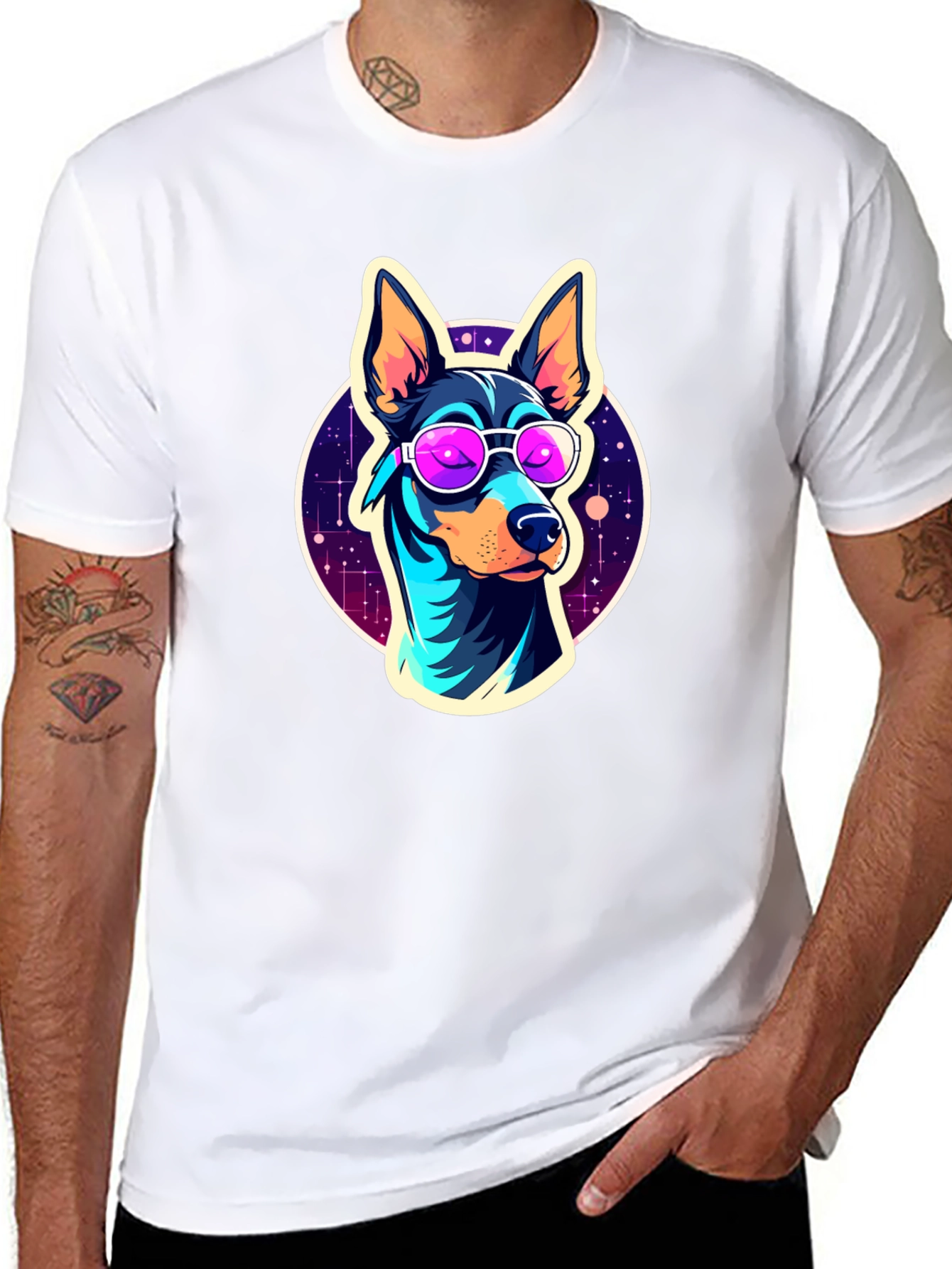 Black Cool Dog T-Shirt view 8