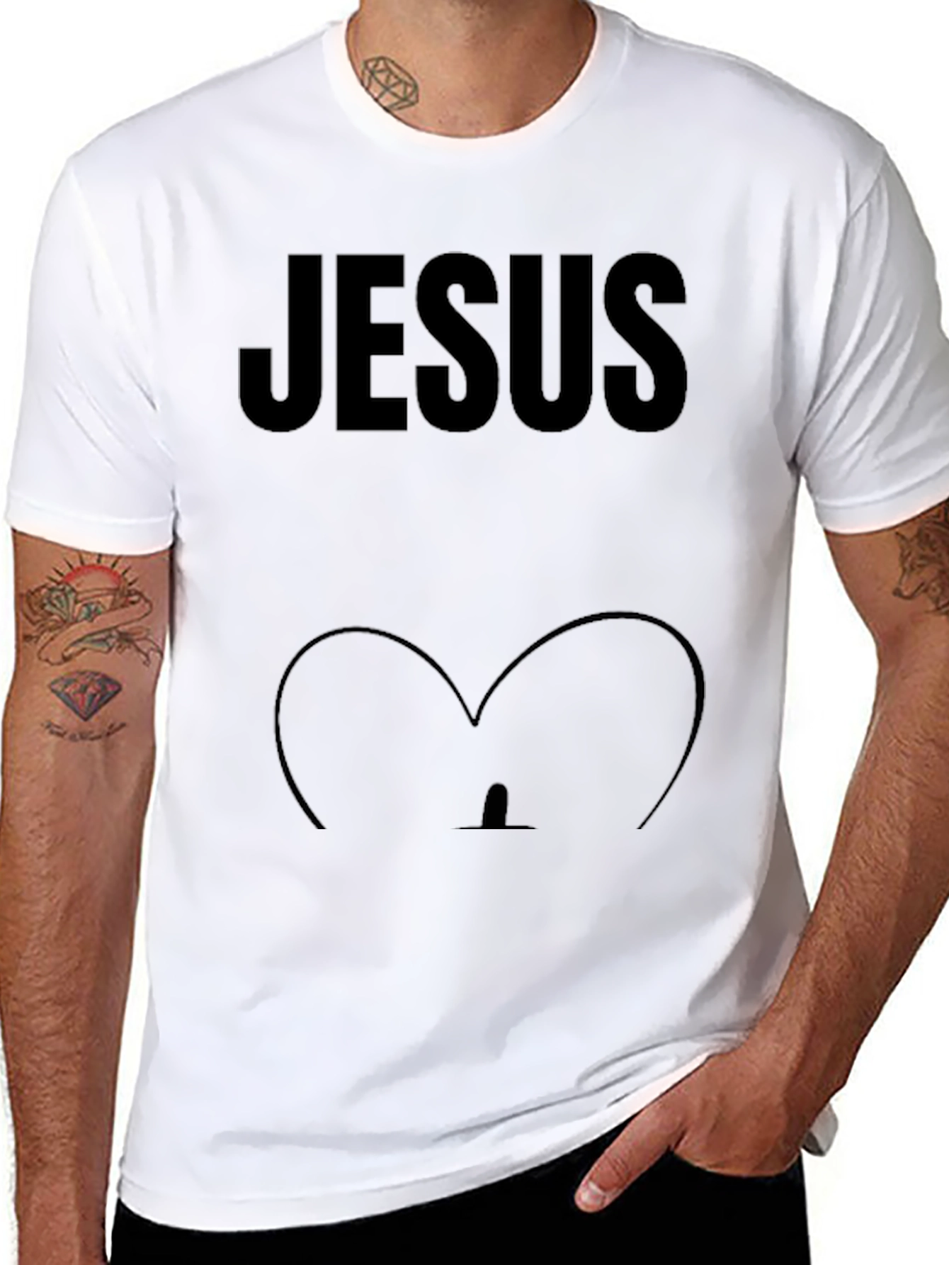 Black Jesus T-Shirt Funny Pregnancy Announcement Tee view 8