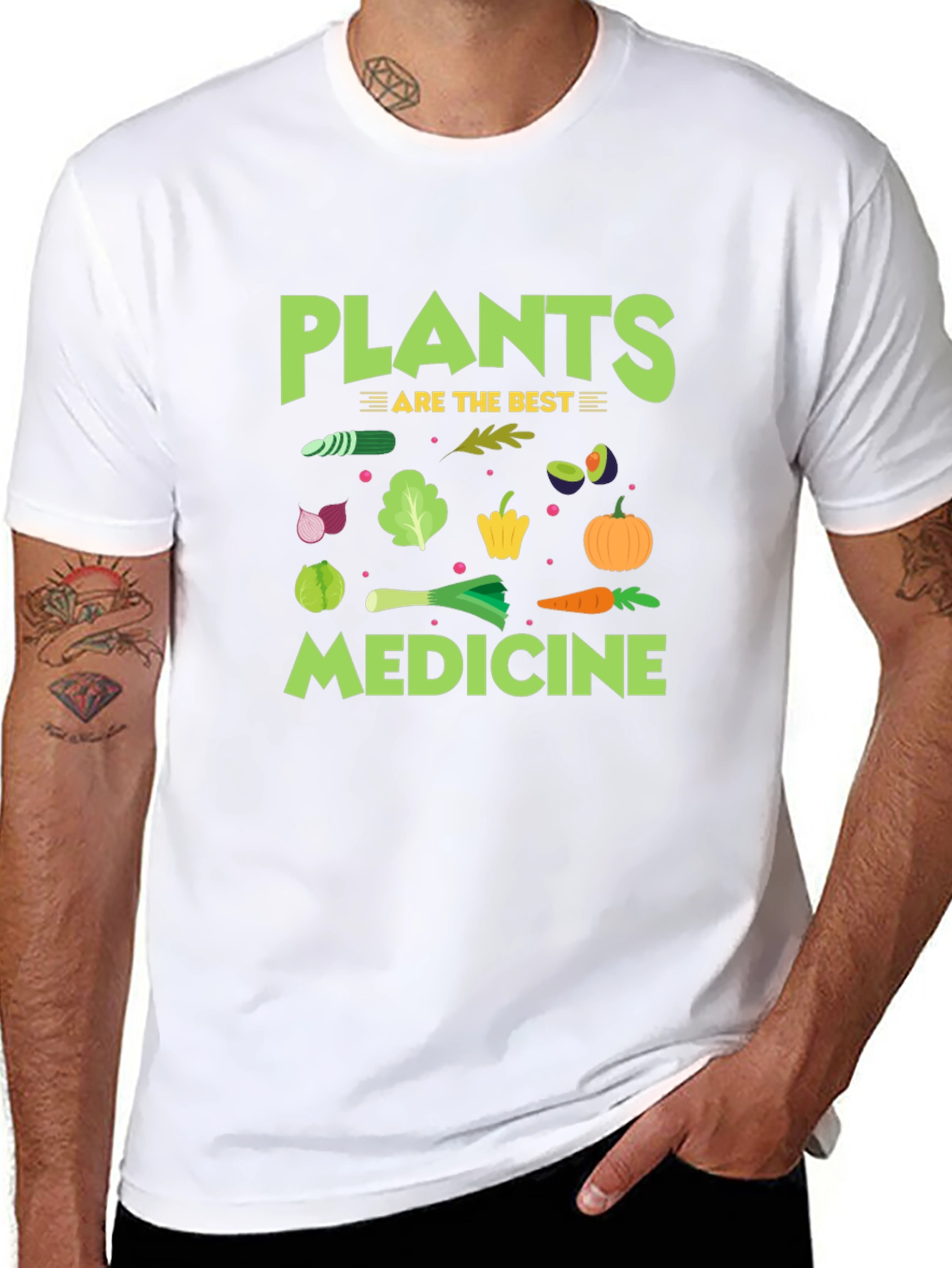 Black Plants Are The Best Medicine Graphic T-Shirt view 8