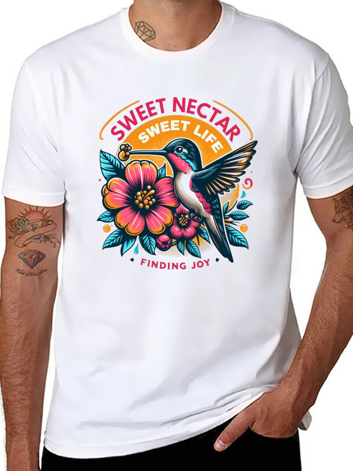 Black Sweet Nectar Life Graphic Tee - Finding Joy view 8