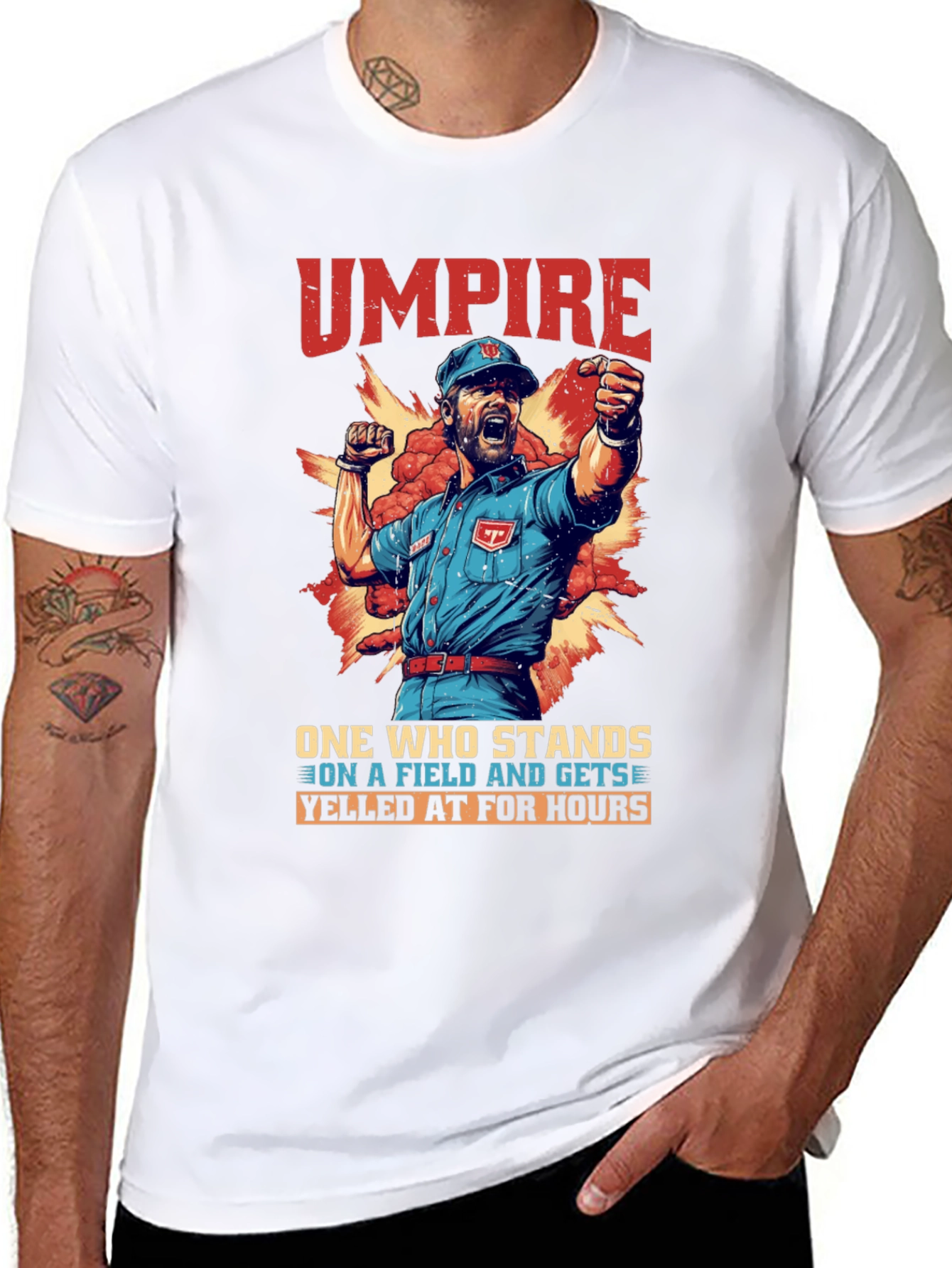 Black Umpire Yelled At For Hours Graphic Tee view 8