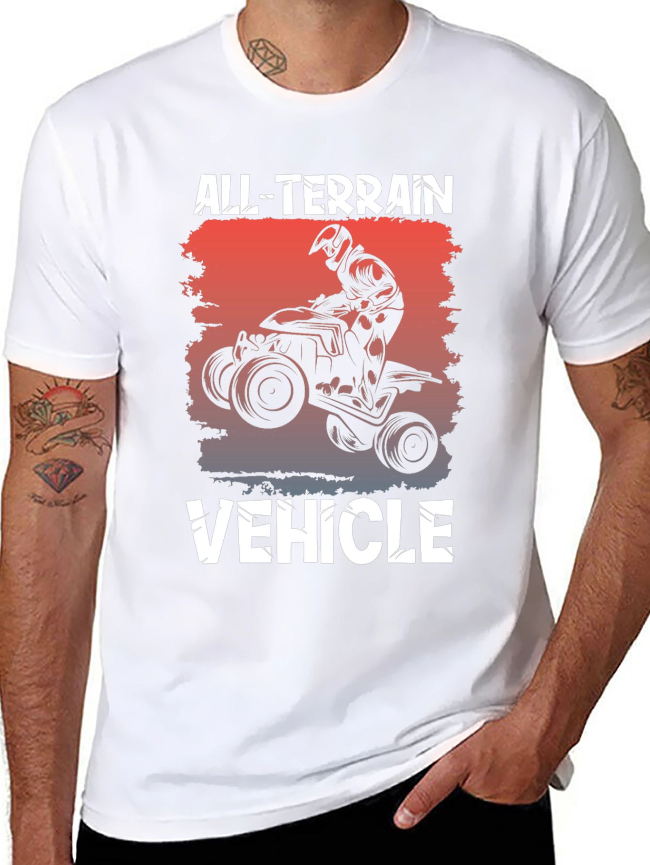 Black All Terrain Vehicle T-Shirt view 8