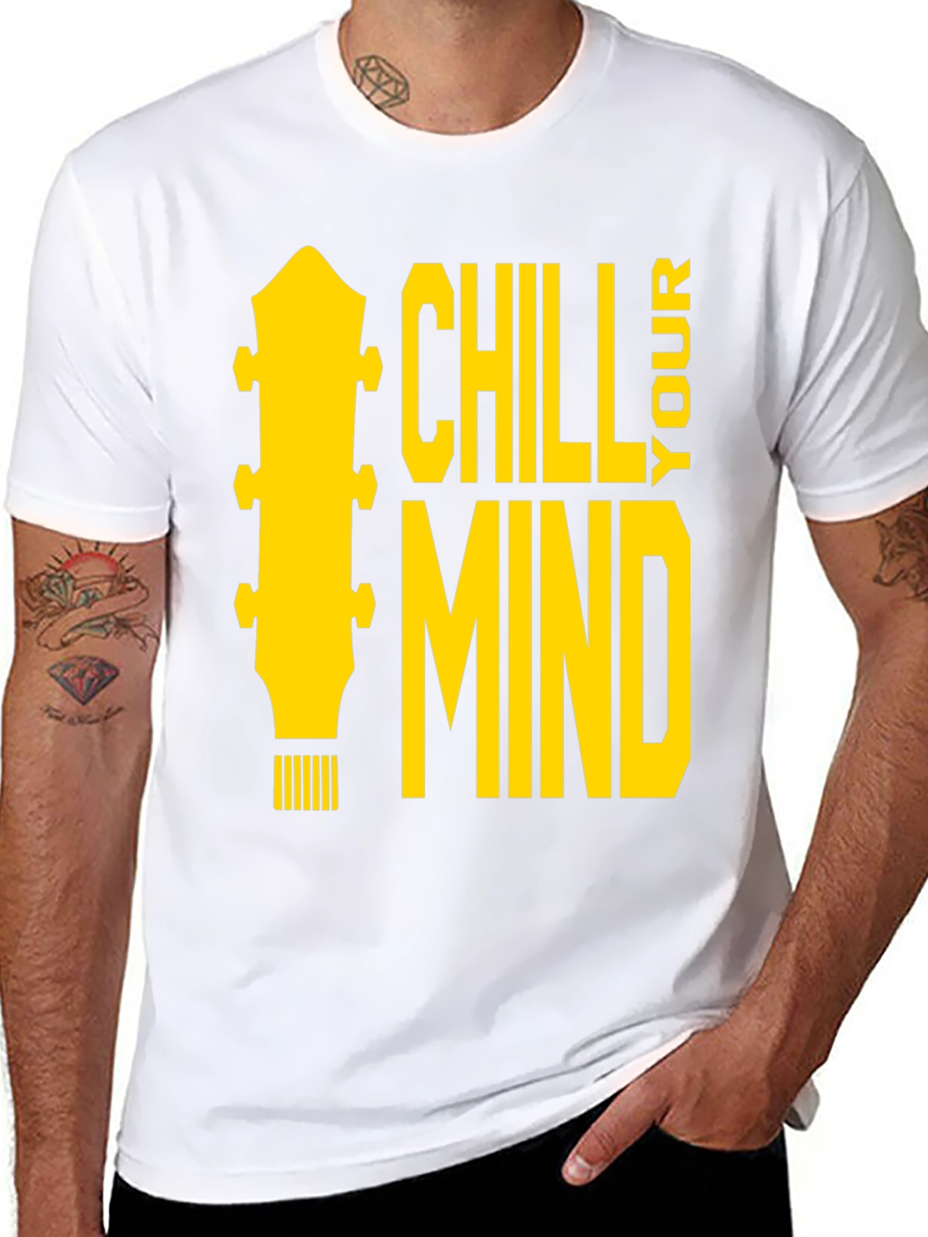 Black Chill Your Mind Graphic Tee - Black view 8