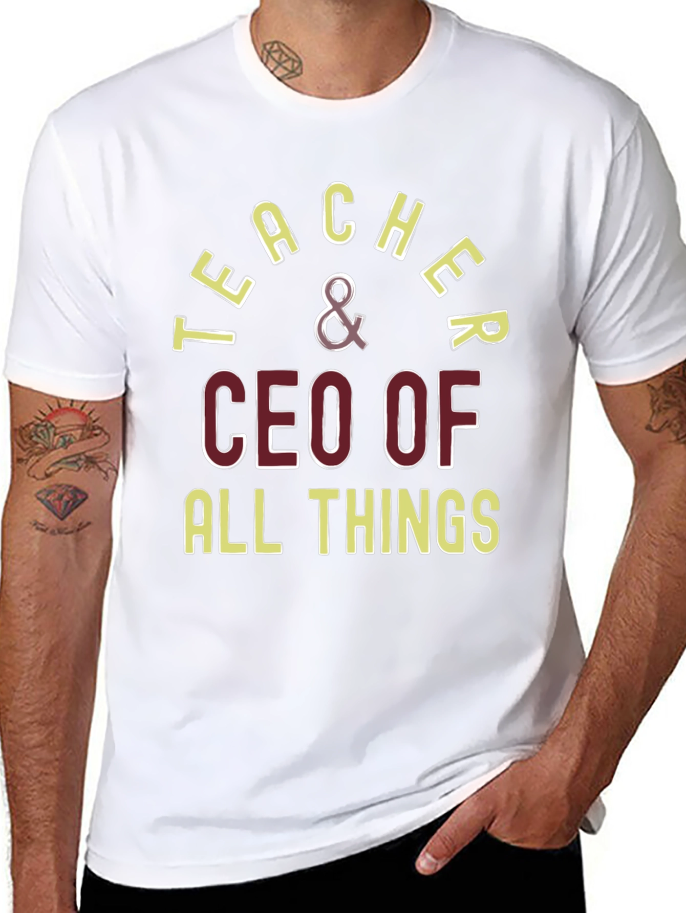 Black Teacher & CEO of All Things Graphic Tee view 8