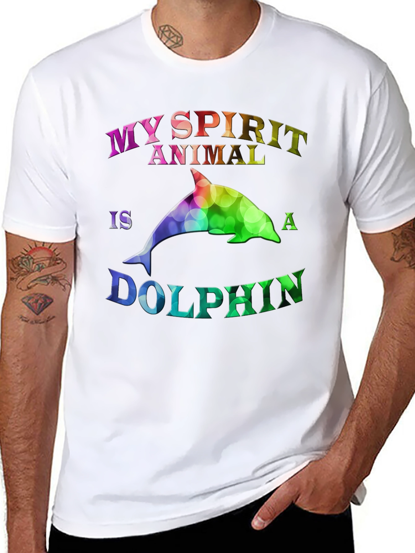 My Spirit Animal is a Dolphin T-Shirt - 8