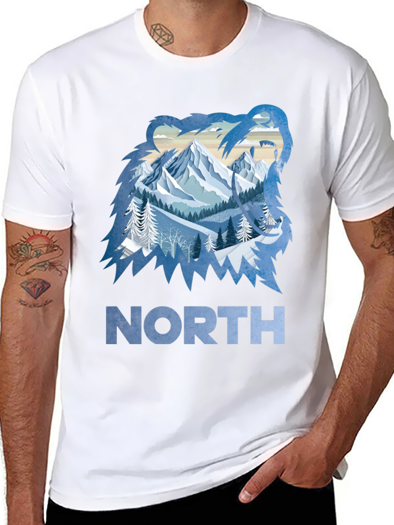 Black North Bear Graphic Tee view 8