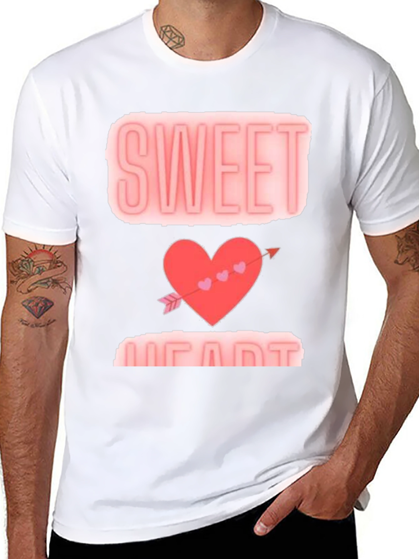 Black Sweetheart Valentine's Day Graphic Tee view 8