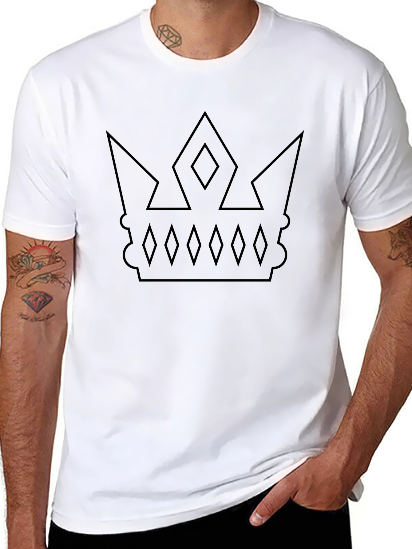 Crown Graphic Tee - Modern Style - 8