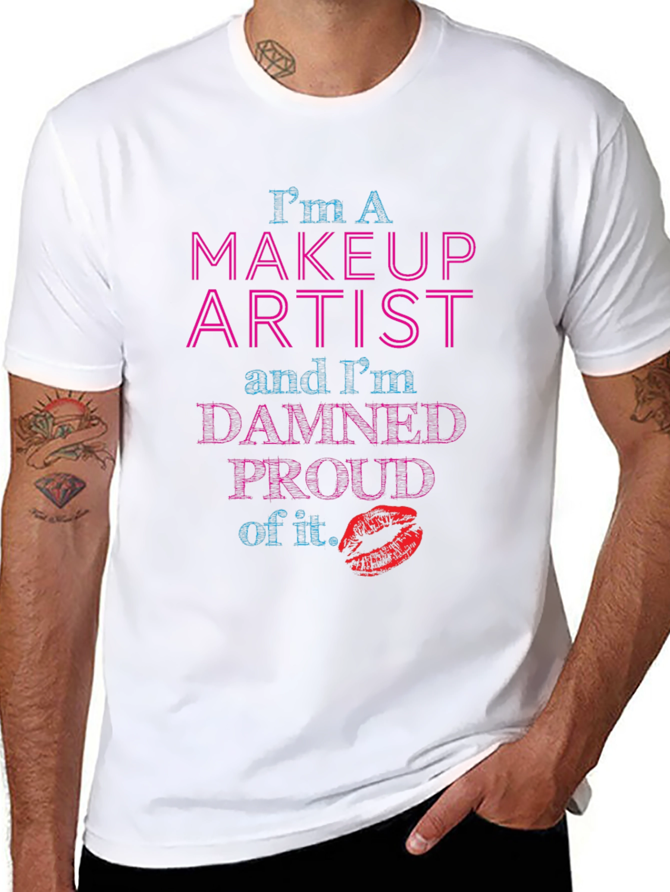 Black Makeup Artist Pride T-Shirt - Bold Graphic Tee view 8